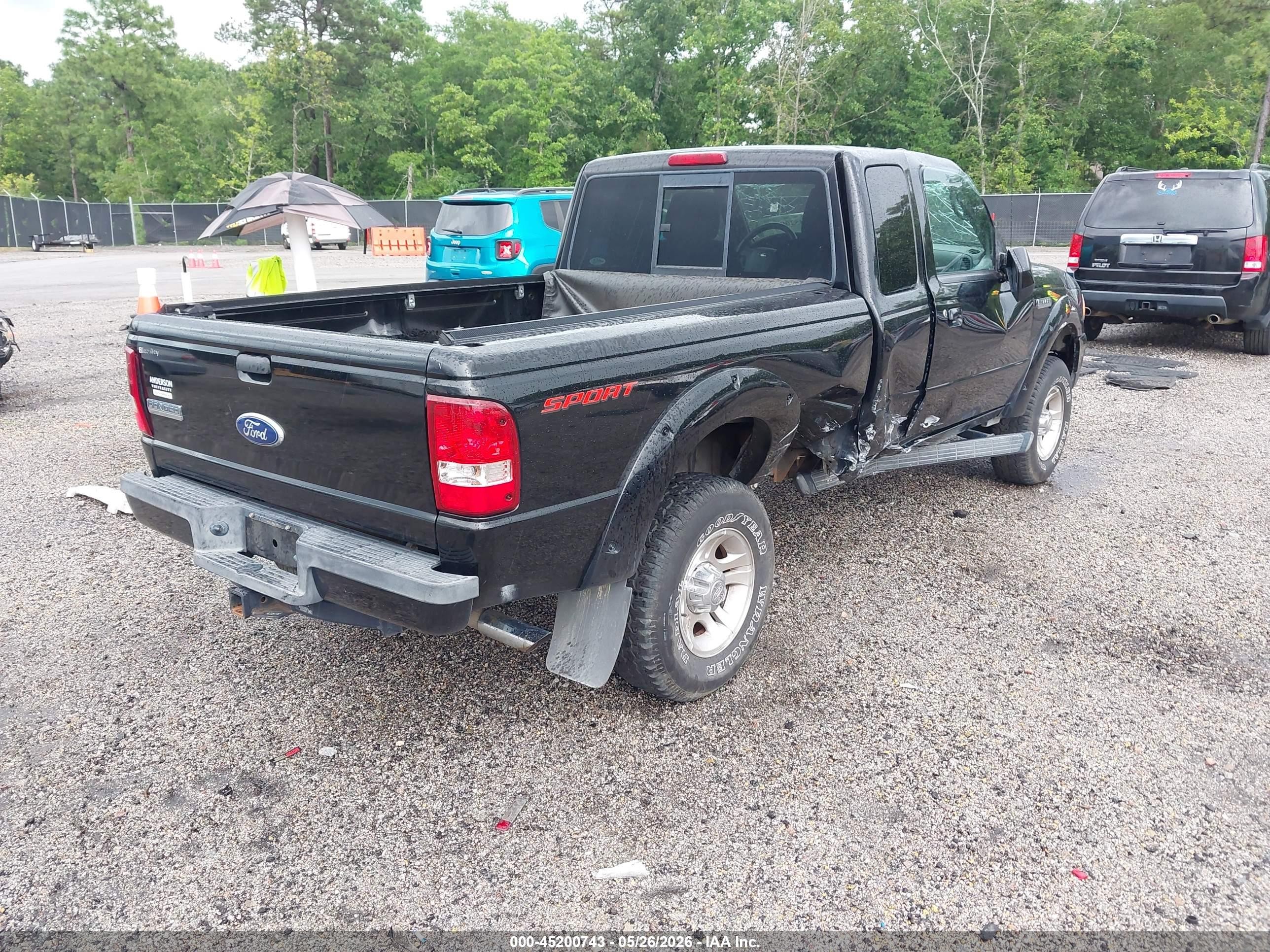 2010 Ford Ranger Sport/xlt Black vin: 1FTKR4EE5APA69883