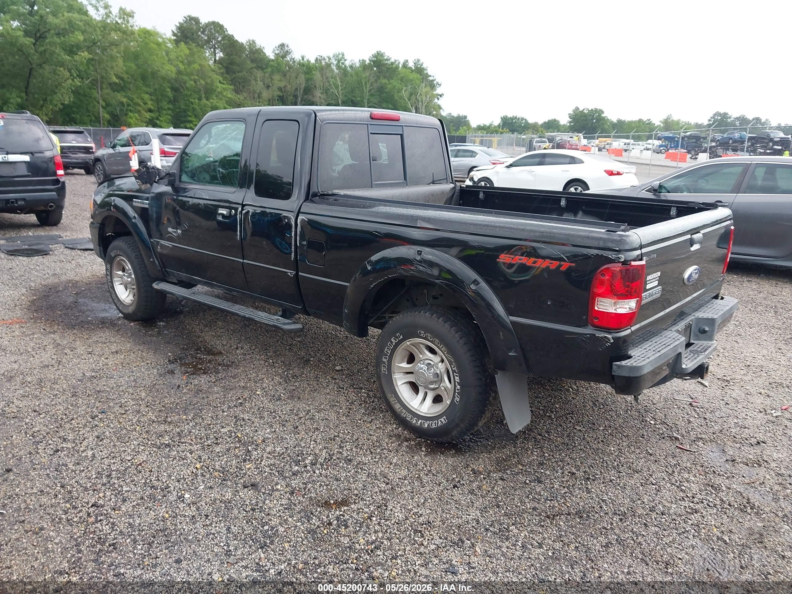 2010 Ford Ranger Sport/xlt Black vin: 1FTKR4EE5APA69883