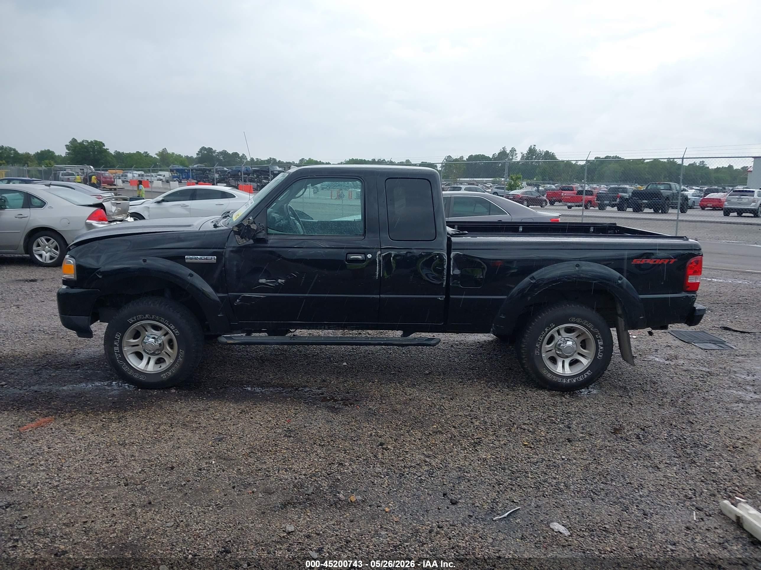 2010 Ford Ranger Sport/xlt Black vin: 1FTKR4EE5APA69883