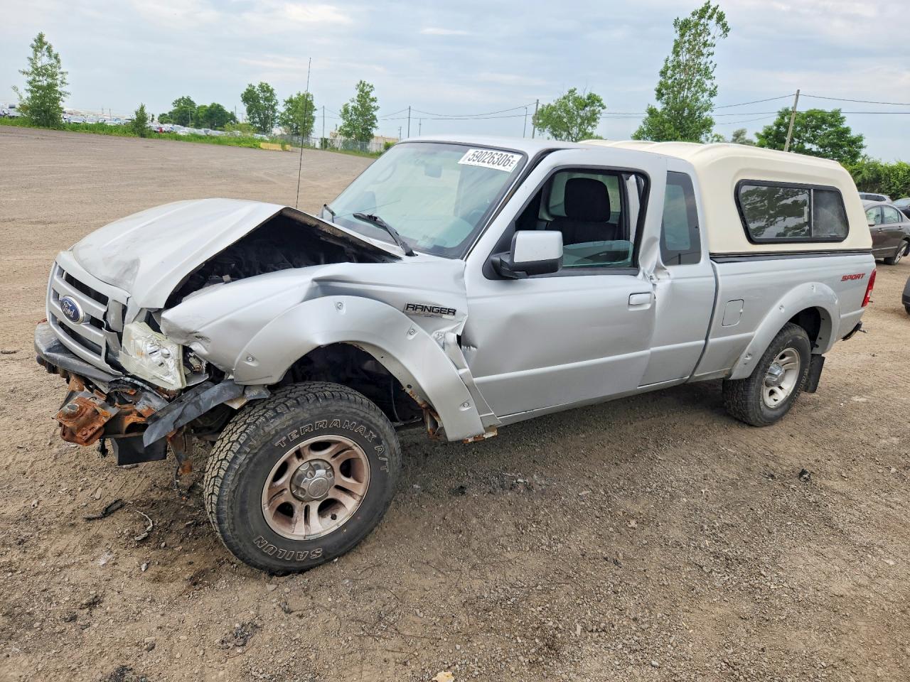 2010 Ford Ranger Super Cab Silver vin: 1FTKR4EE7APA11449