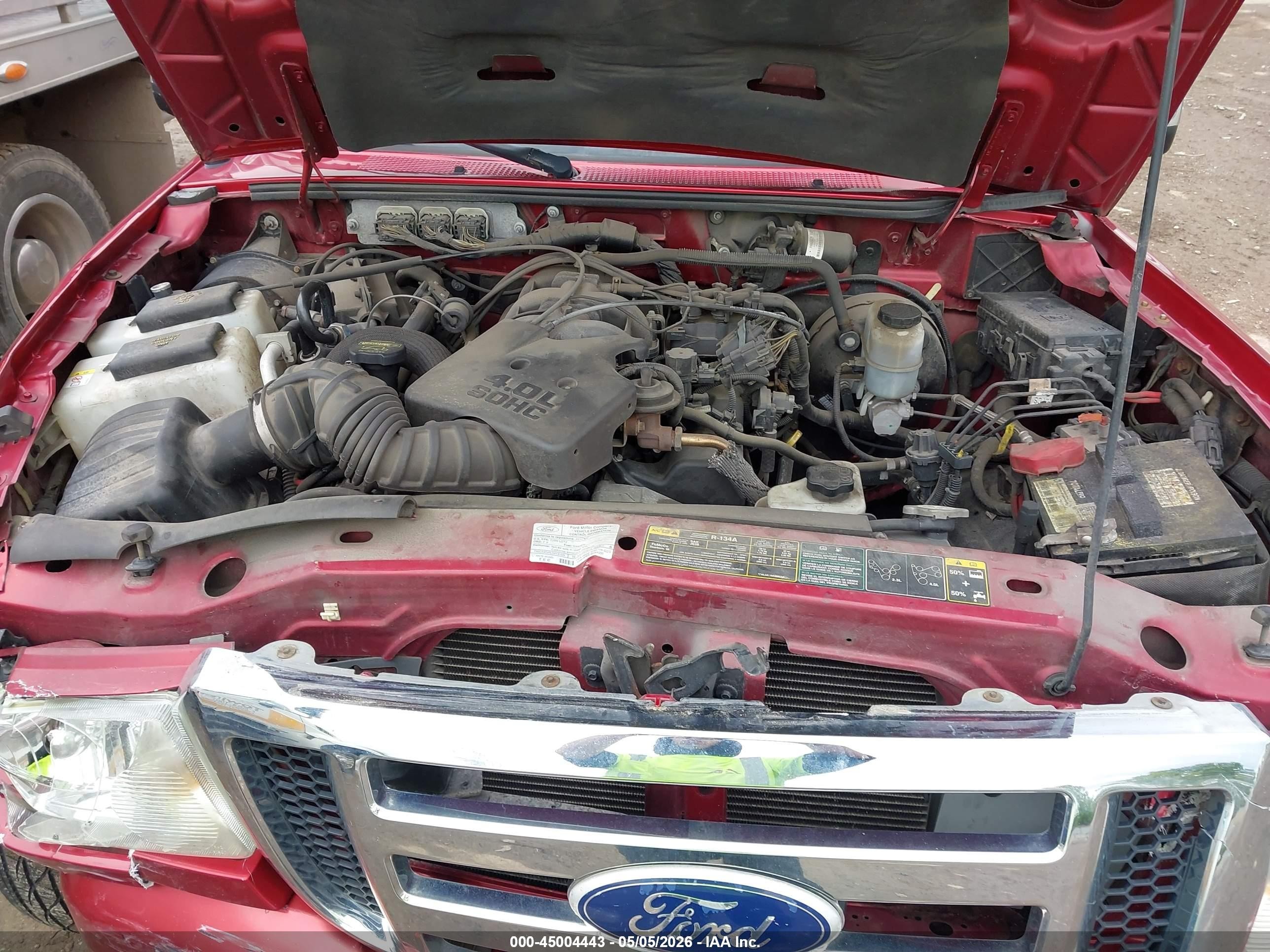 2010 Ford Ranger Sport/xlt Красный vin: 1FTKR4EE7APA29949