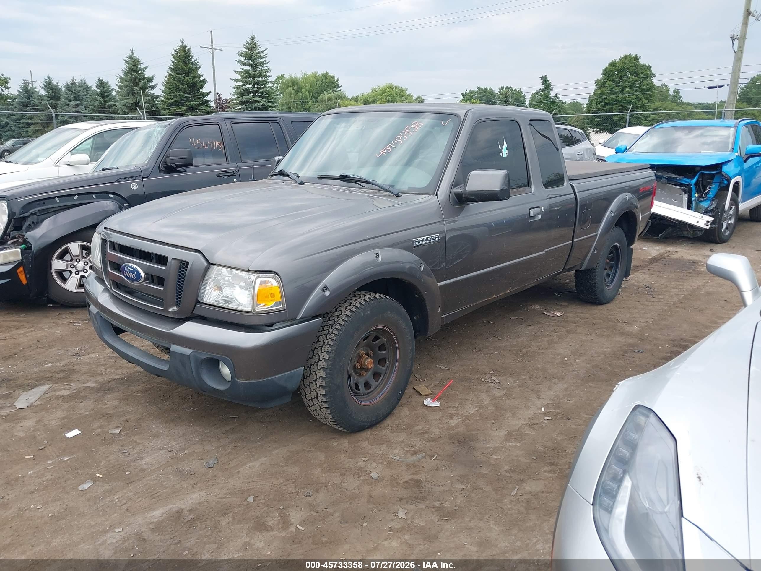 2011 Ford Ranger Sport Gray vin: 1FTKR4EE7BPA57994