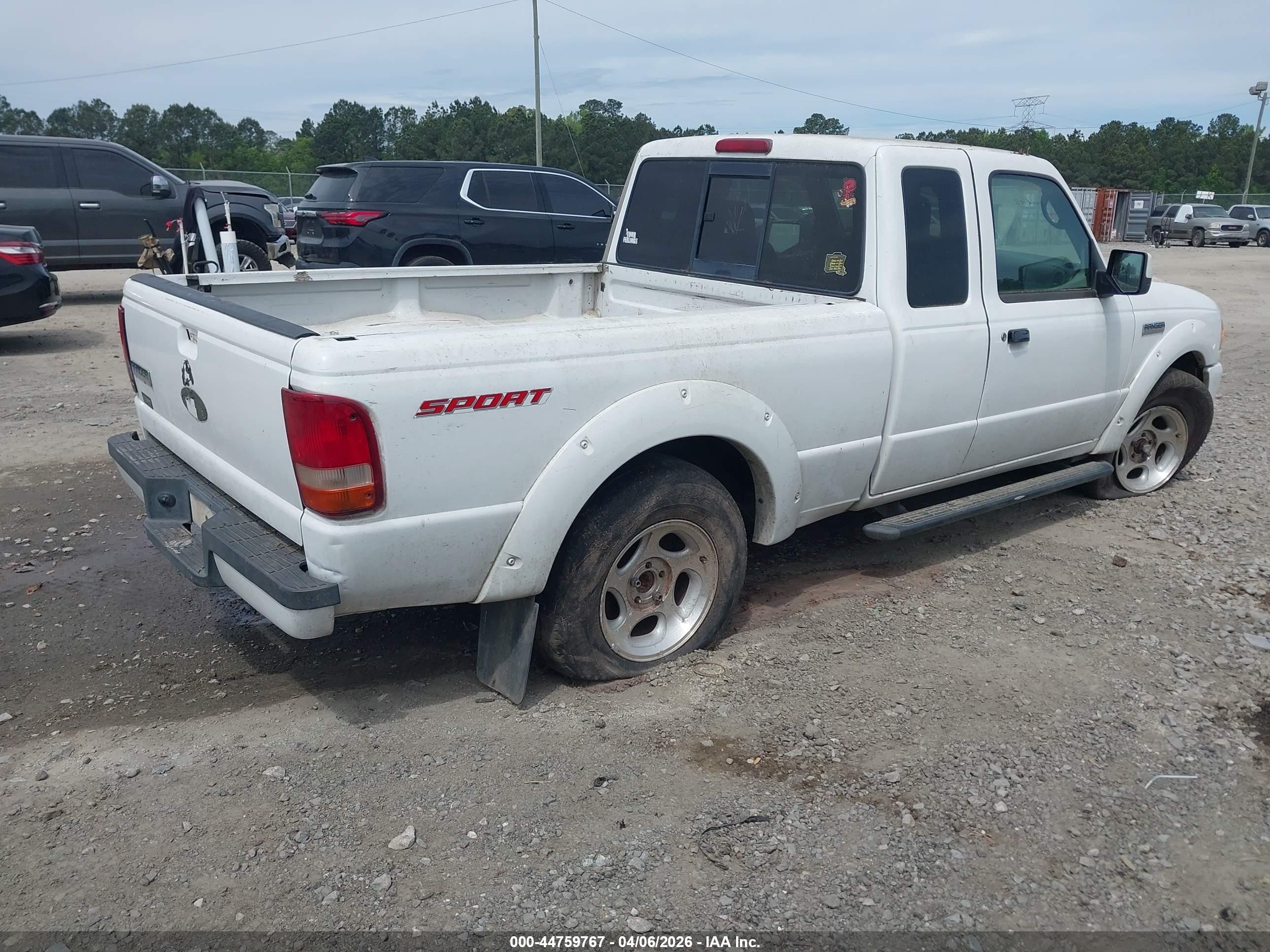 2011 Ford Ranger Sport White vin: 1FTKR4EE7BPA60801