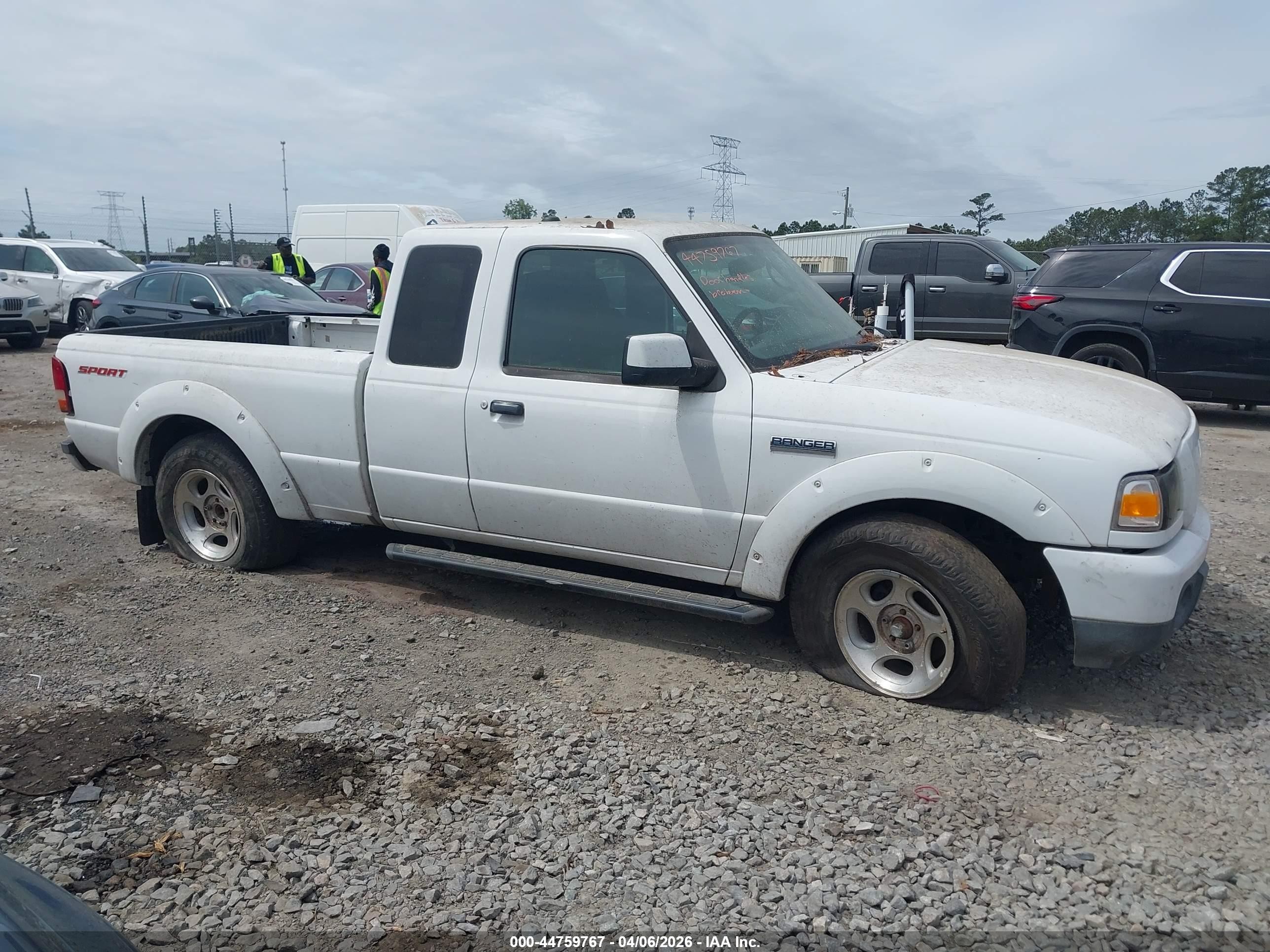 2011 Ford Ranger Sport White vin: 1FTKR4EE7BPA60801