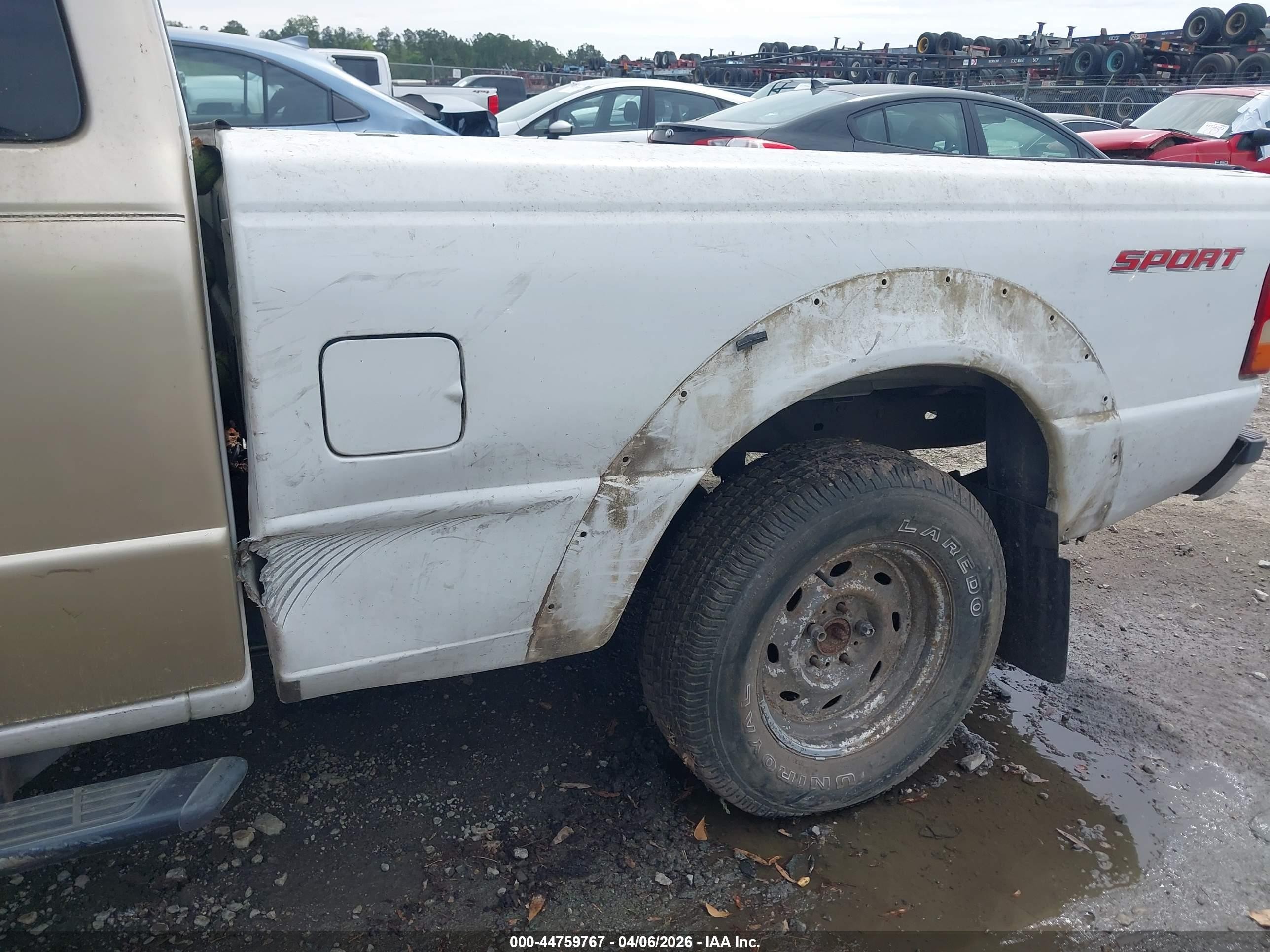2011 Ford Ranger Sport White vin: 1FTKR4EE7BPA60801