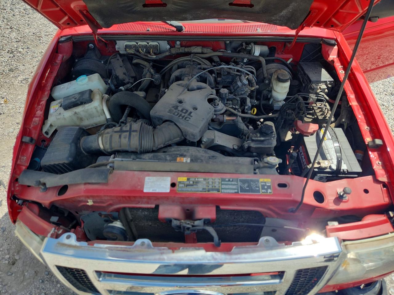 2011 Ford Ranger Super Cab Красный vin: 1FTKR4EE7BPA63181