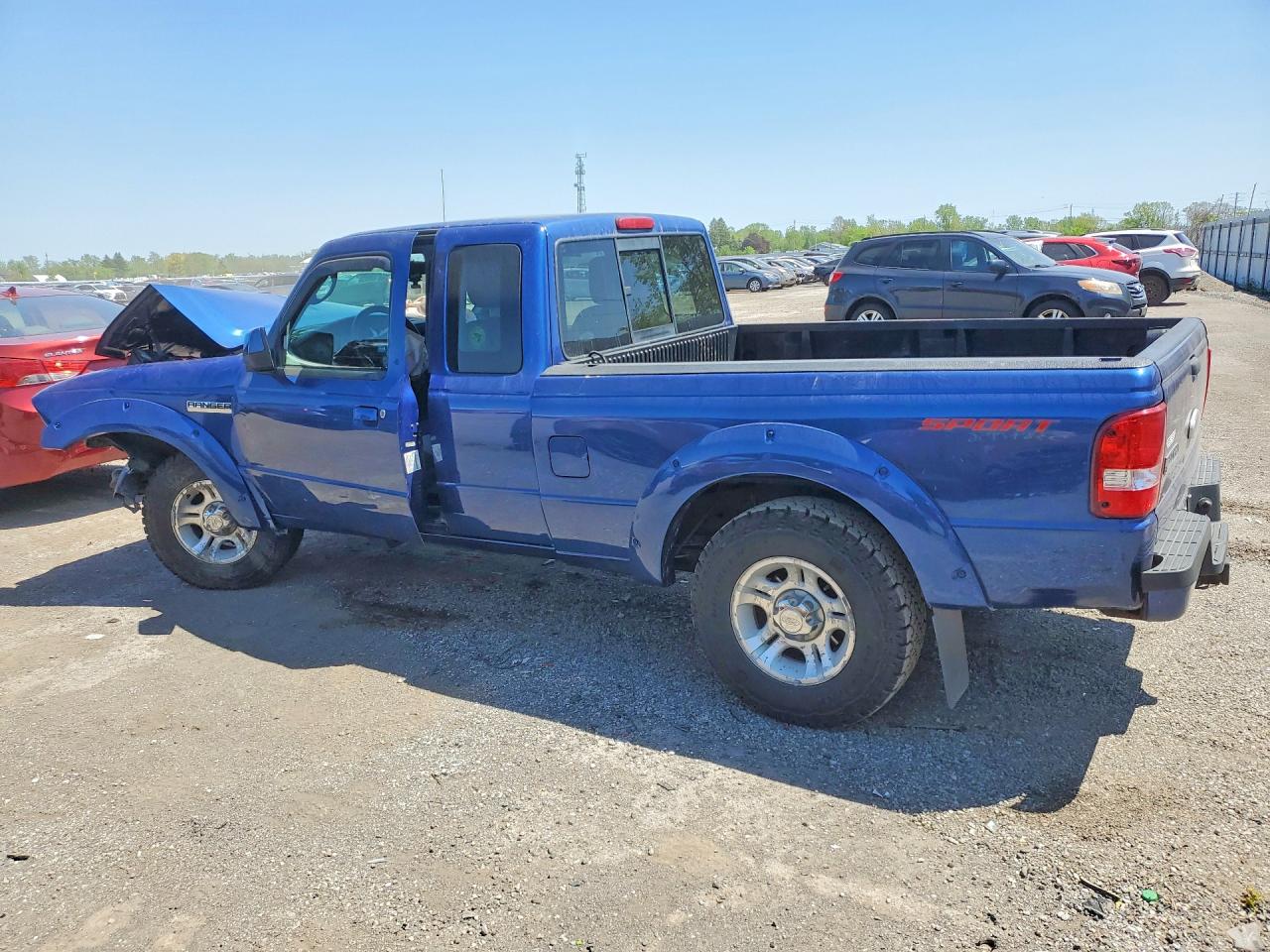 2011 Ford Ranger Super Cab Blue vin: 1FTKR4EE8BPB11965