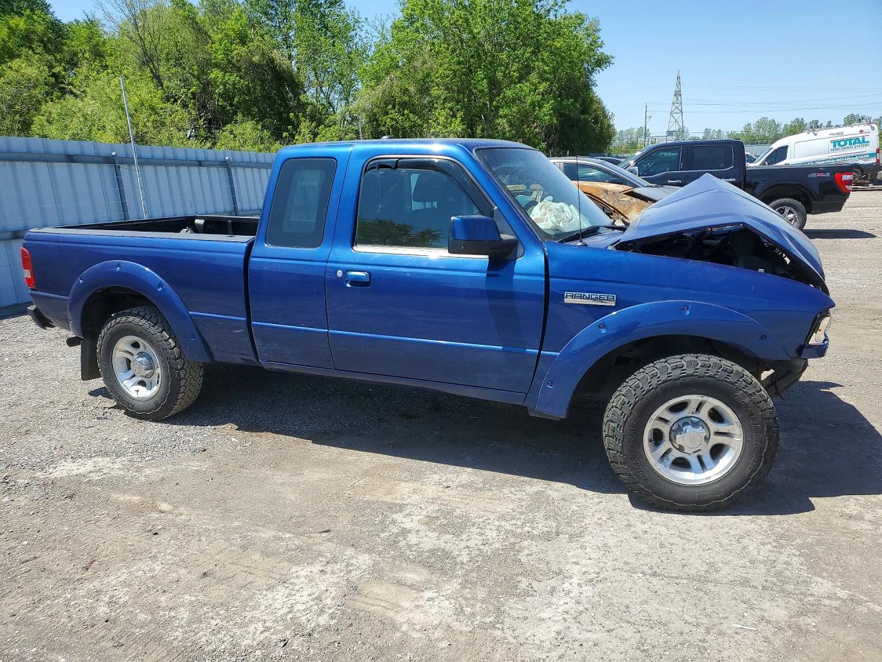 2011 Ford Ranger Super Cab Blue vin: 1FTKR4EE8BPB11965