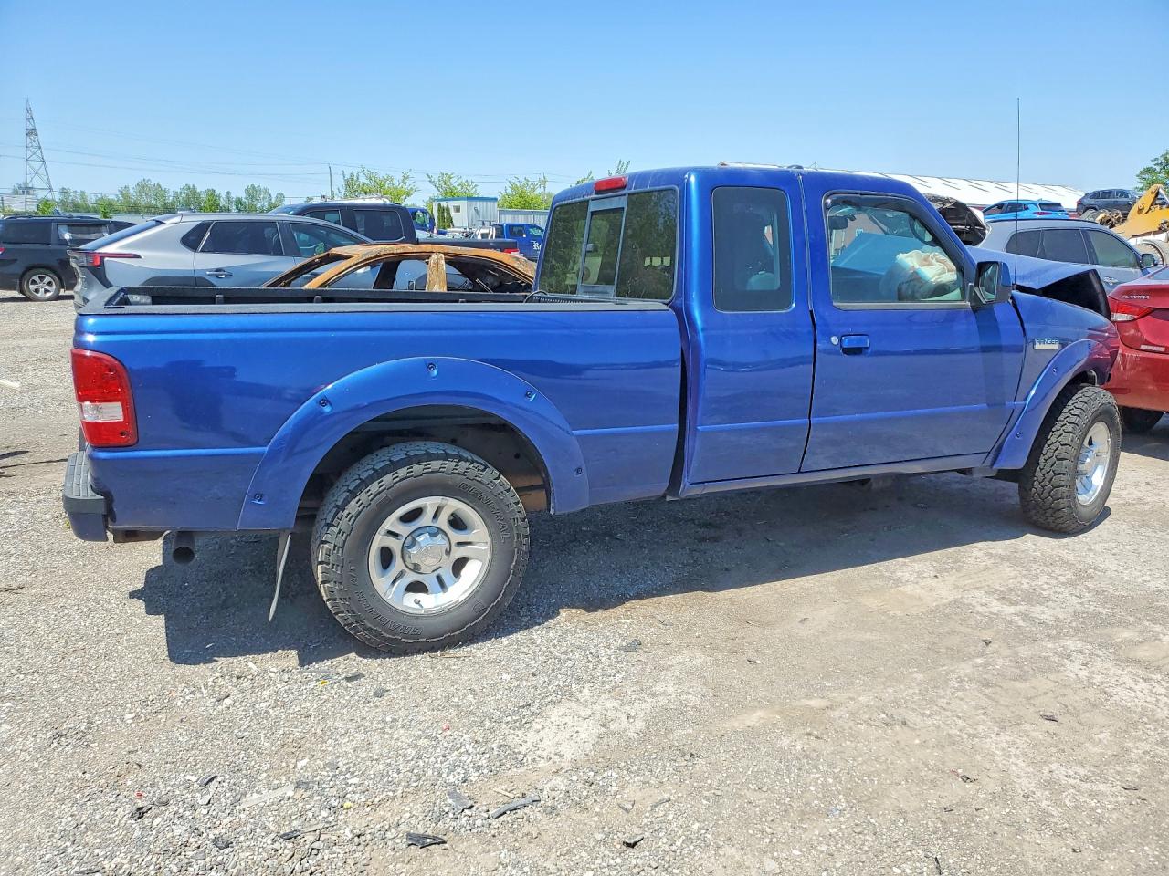 2011 Ford Ranger Super Cab Blue vin: 1FTKR4EE8BPB11965