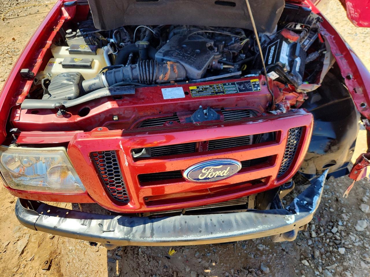 2010 Ford Ranger Super Cab Красный vin: 1FTKR4EE9APA17804