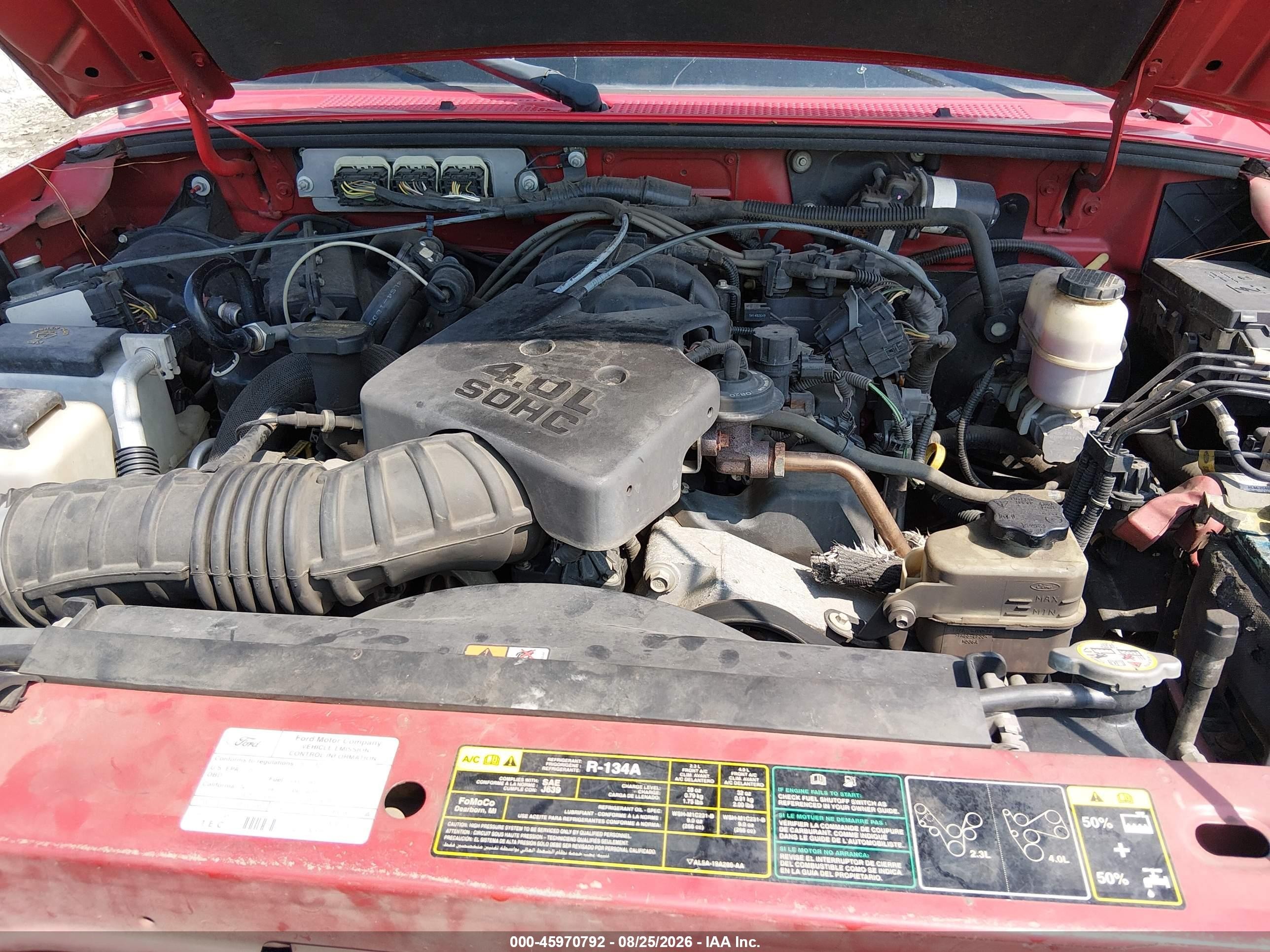 2010 Ford Ranger Sport/xlt Красный vin: 1FTKR4EE9APA73368