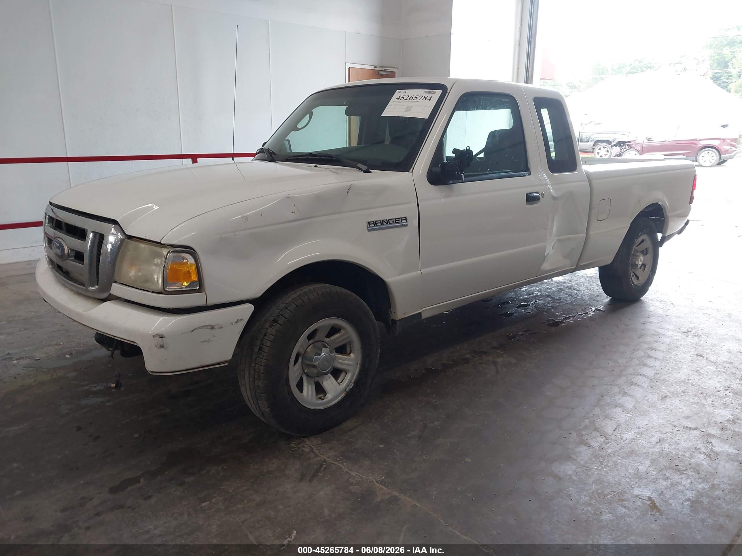 2010 Ford Ranger Sport/xlt White vin: 1FTKR4EEXAPA02616