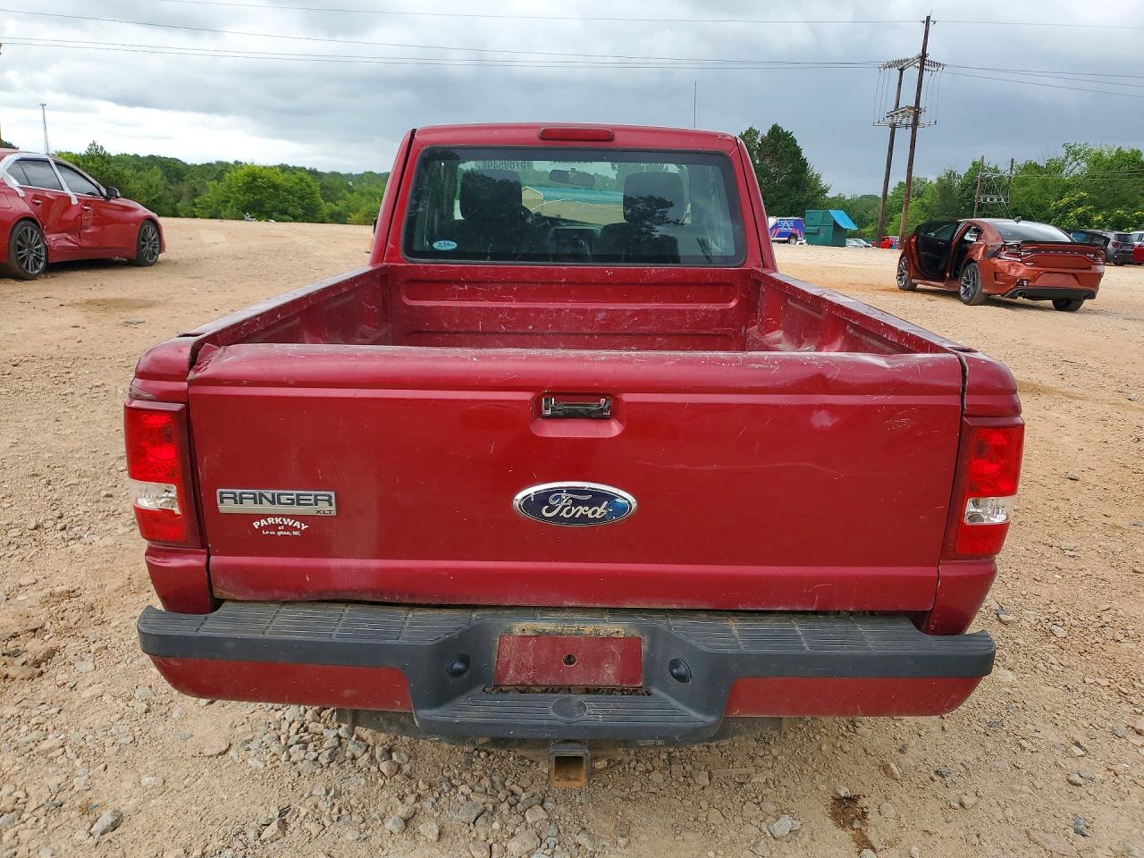 2010 Ford Ranger Super Cab Red vin: 1FTKR4EEXAPA17391