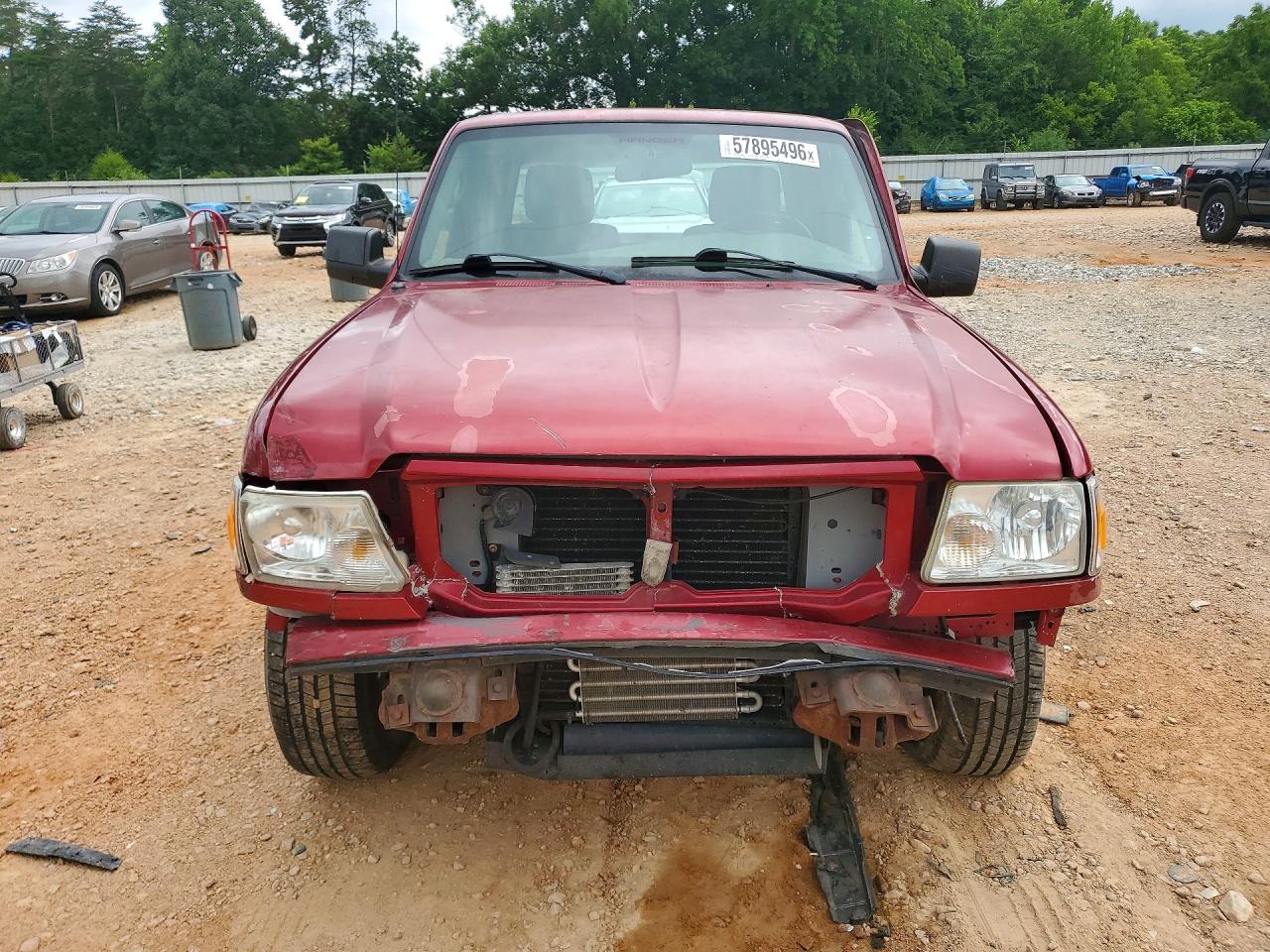 2010 Ford Ranger Super Cab Red vin: 1FTKR4EEXAPA17391