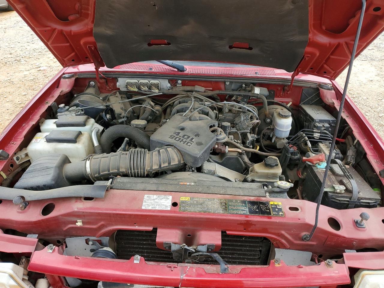 2010 Ford Ranger Super Cab Red vin: 1FTKR4EEXAPA17391