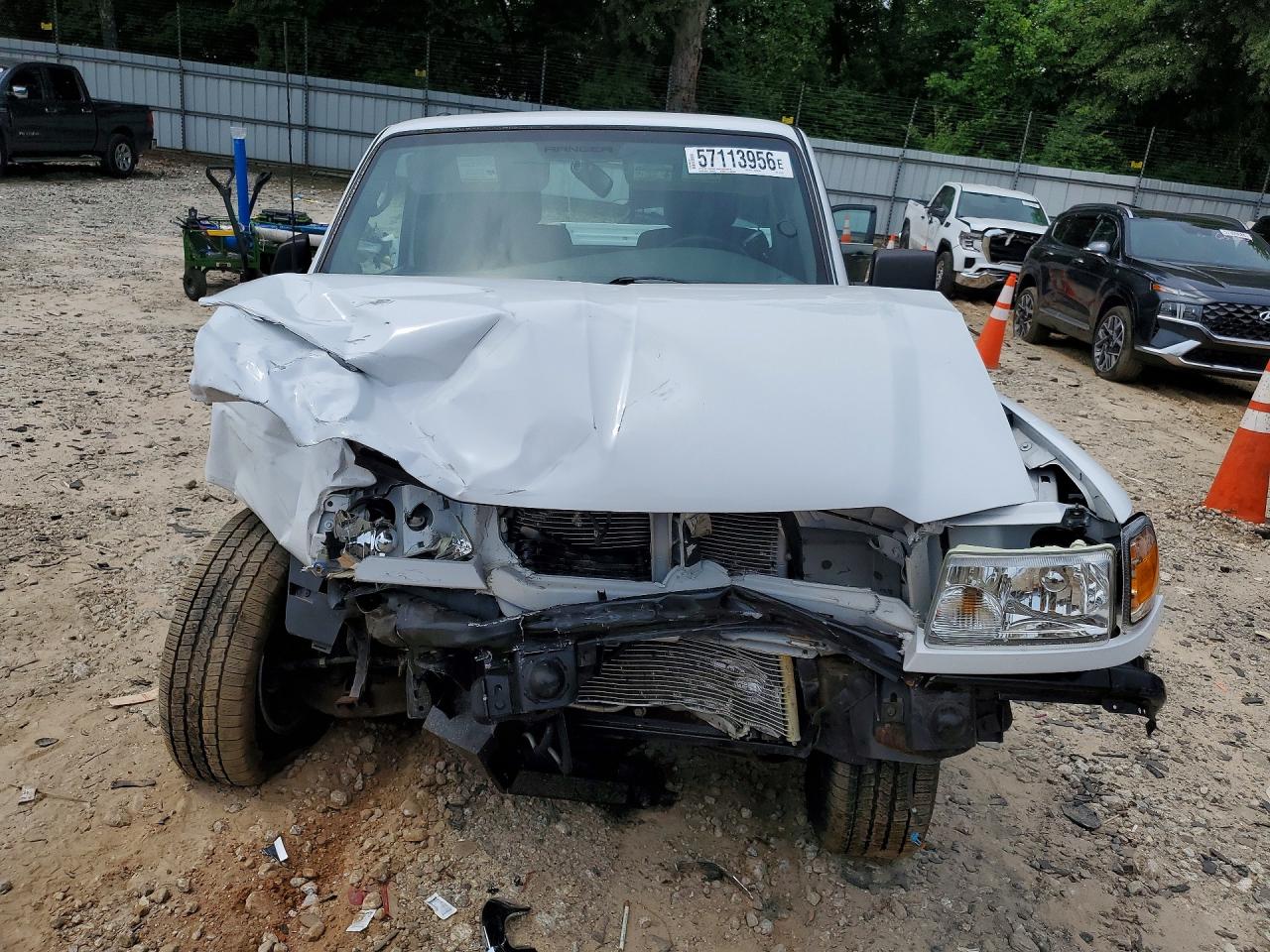 2010 Ford Ranger Super Cab White vin: 1FTKR4EEXAPA75372