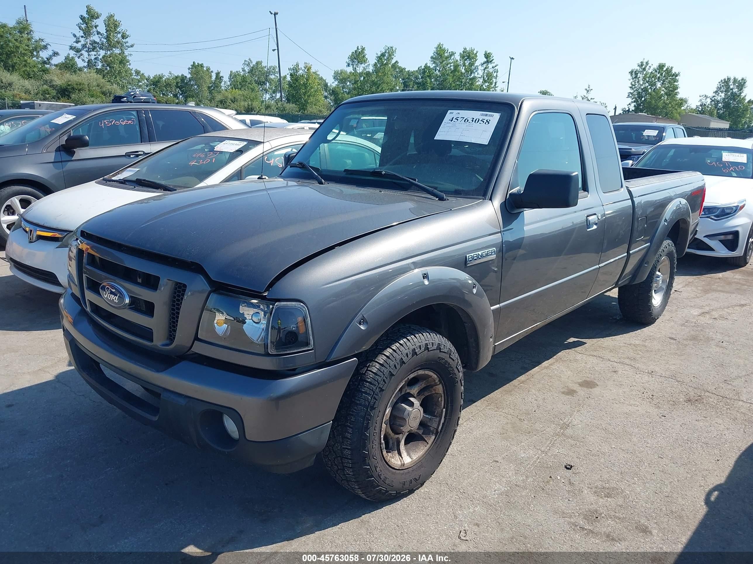 2011 Ford Ranger Sport Серый vin: 1FTKR4EEXBPA34077