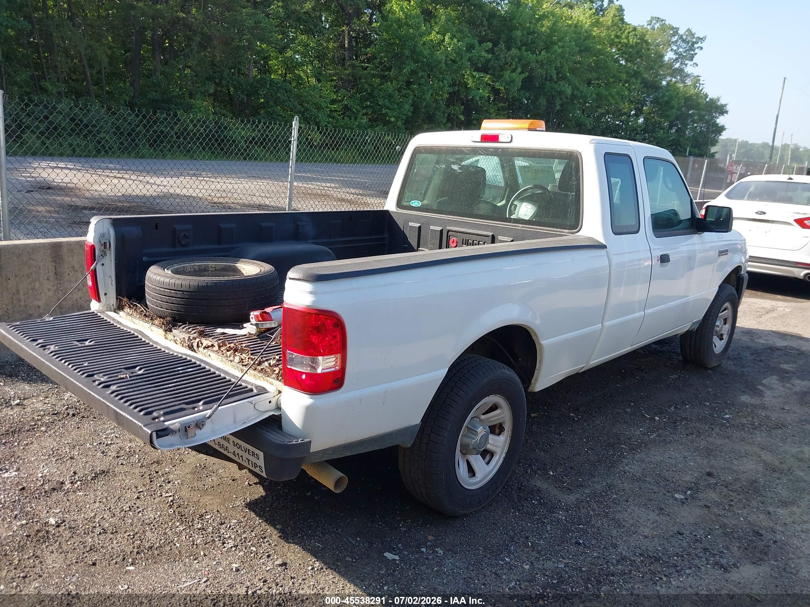 2011 Ford Ranger Sport/xl/xlt White vin: 1FTLR1EE7BPB17016