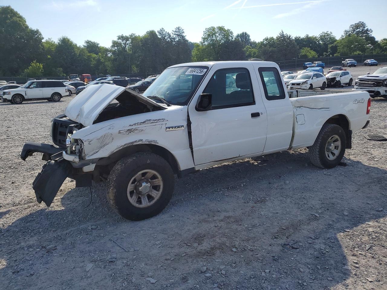 2011 Ford Ranger Super Cab White vin: 1FTLR1FE4BPA26090