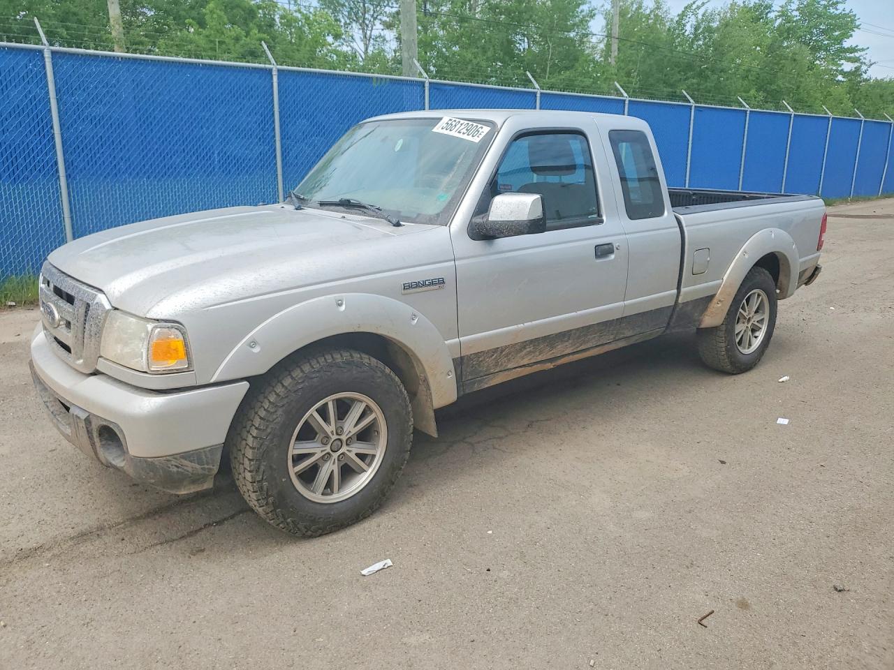 2010 Ford Ranger Super Cab Silver vin: 1FTLR4EE3APA20329