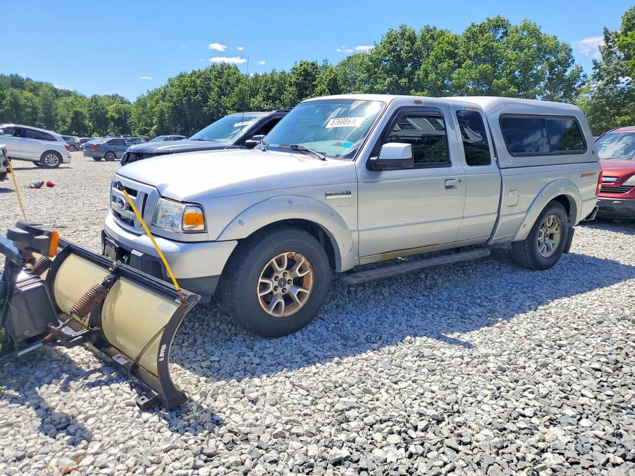 2010 Ford Ranger Super Cab Silver vin: 1FTLR4FE0APA09660