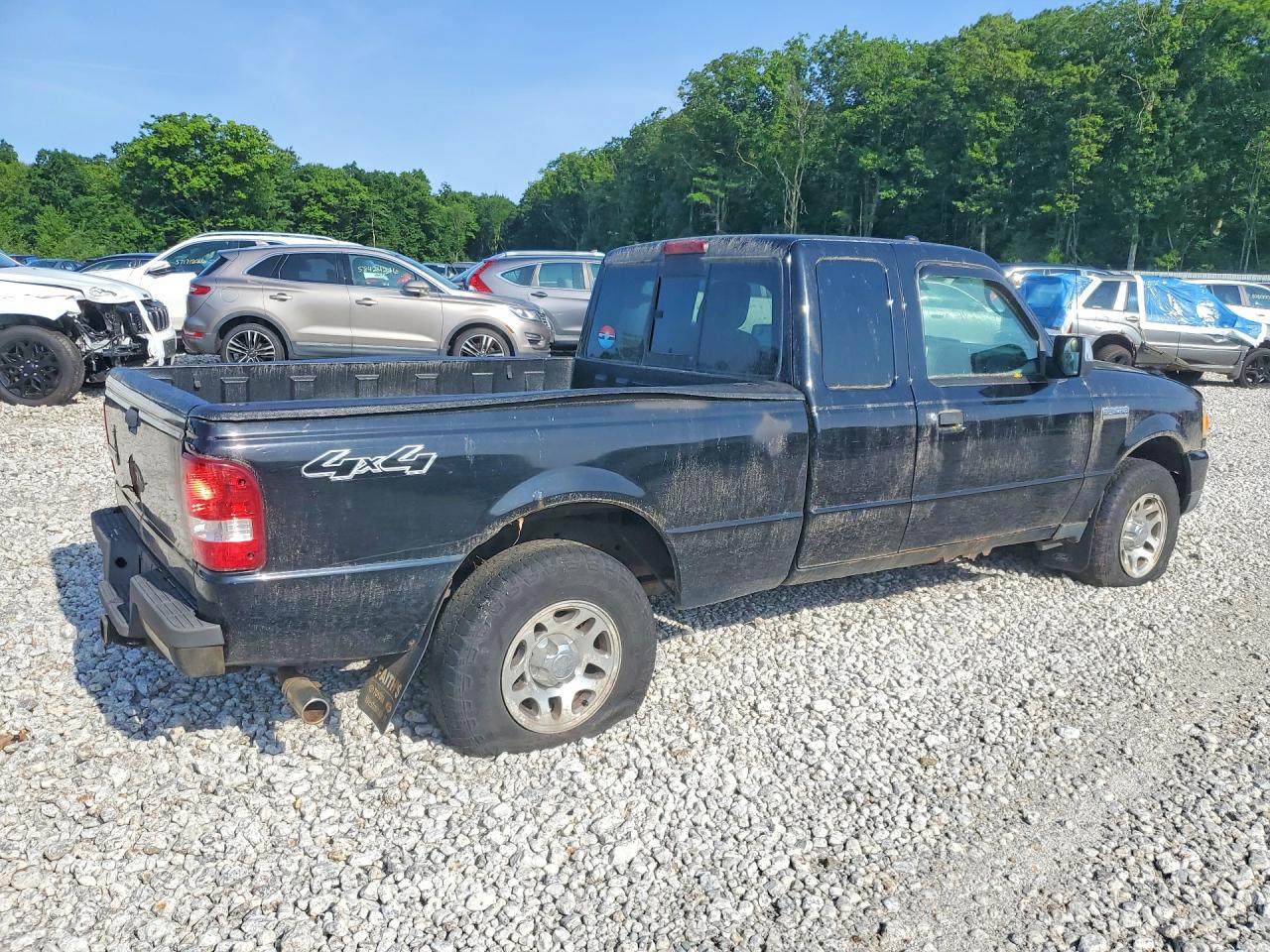 2010 Ford Ranger Super Cab Black vin: 1FTLR4FE0APA35823
