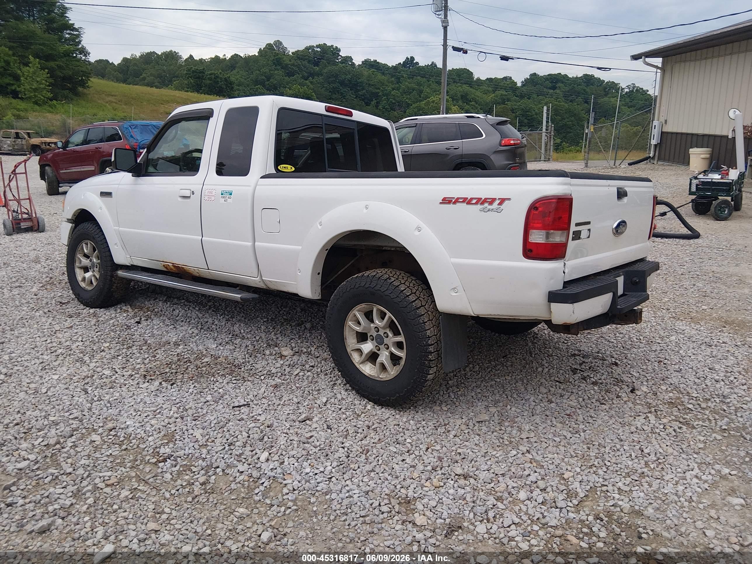 2011 Ford Ranger Sport White vin: 1FTLR4FE0BPA62831