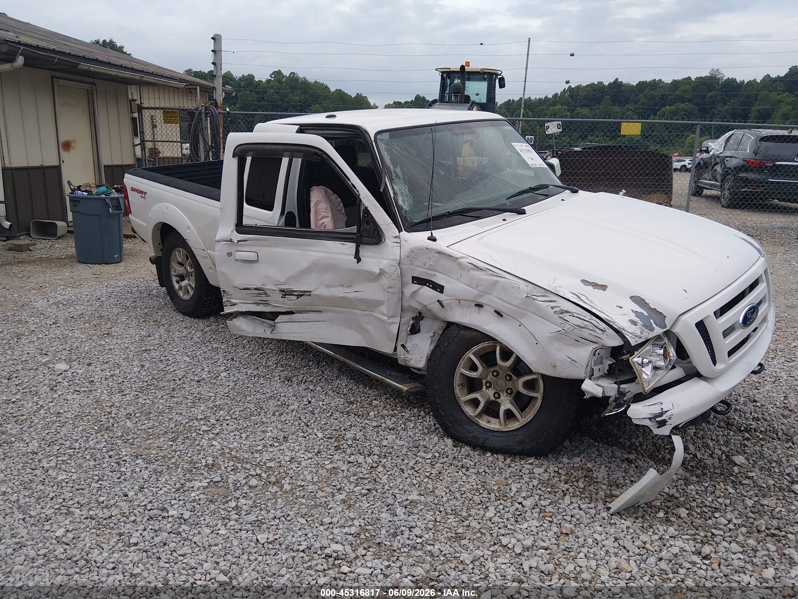 2011 Ford Ranger Sport White vin: 1FTLR4FE0BPA62831