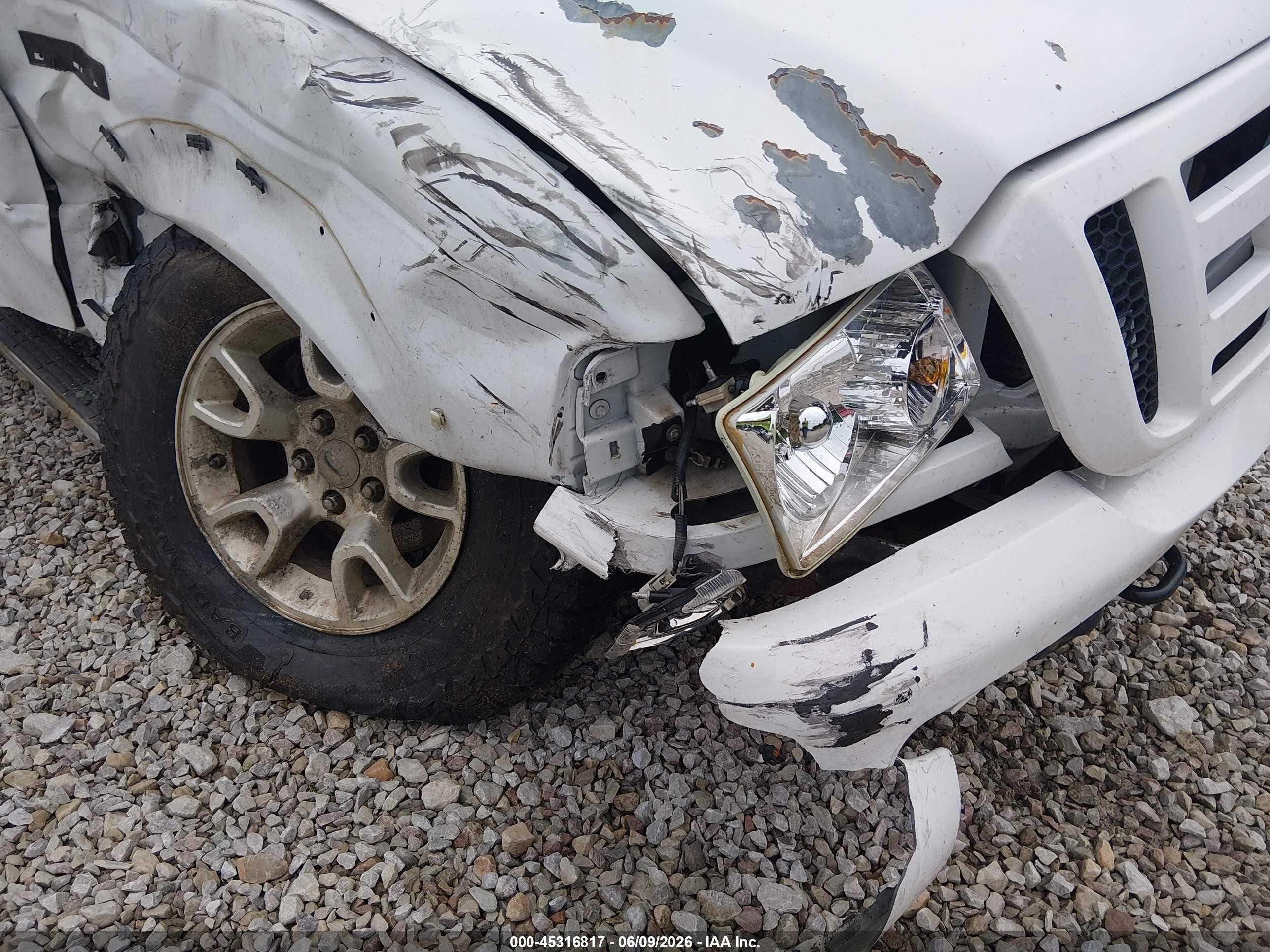 2011 Ford Ranger Sport White vin: 1FTLR4FE0BPA62831