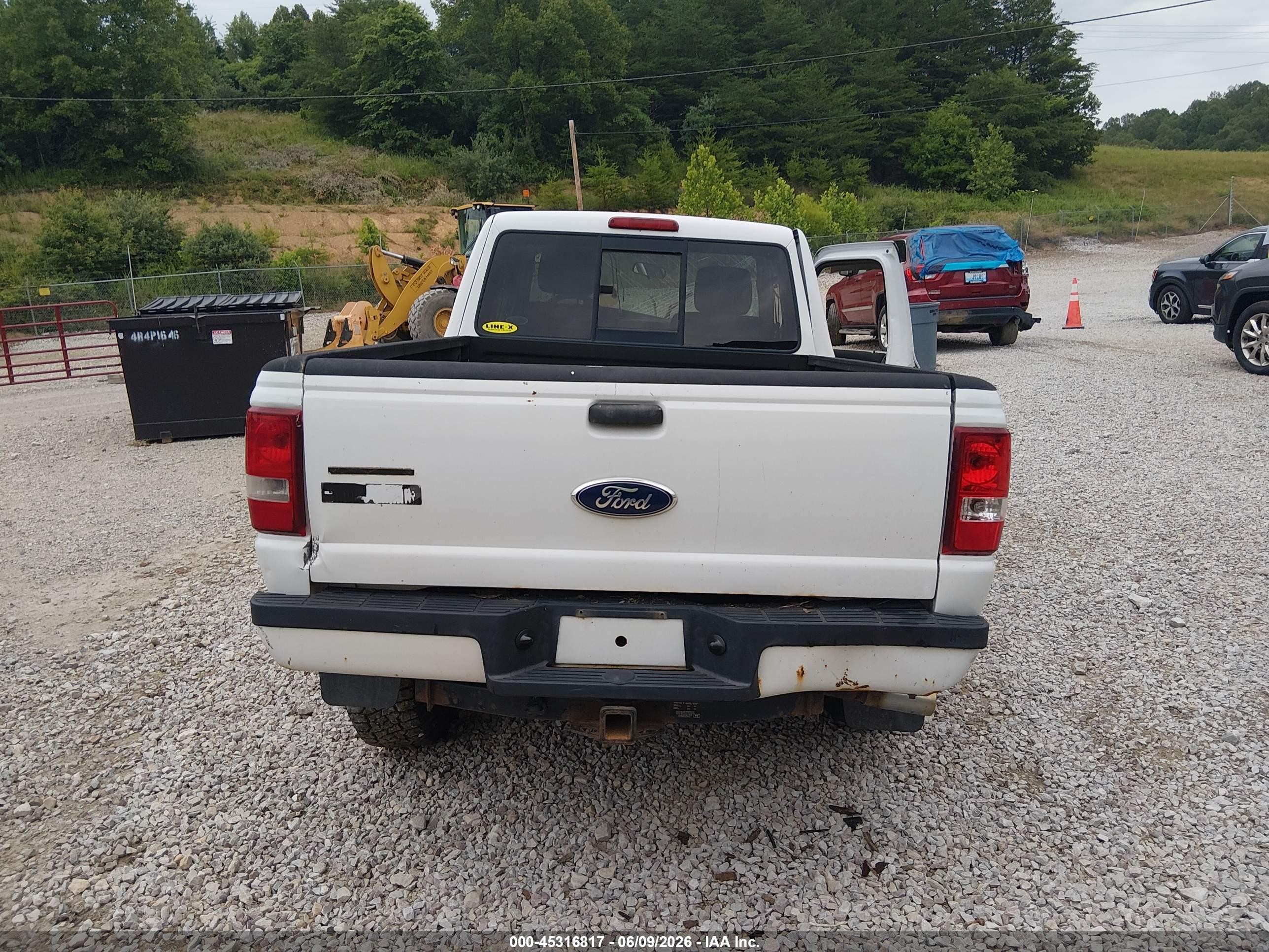2011 Ford Ranger Sport White vin: 1FTLR4FE0BPA62831