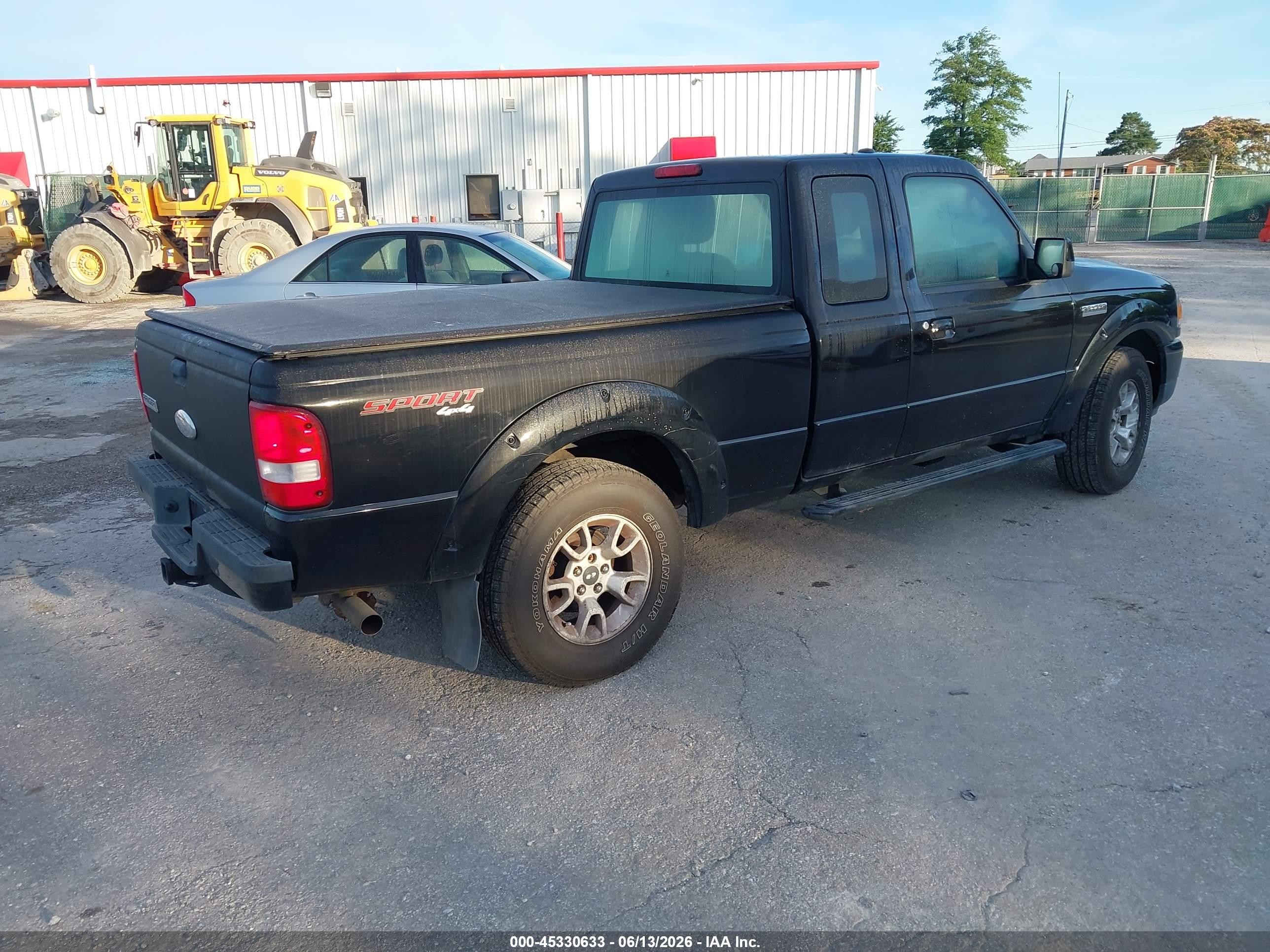 2011 Ford Ranger Sport Black vin: 1FTLR4FE0BPA97272