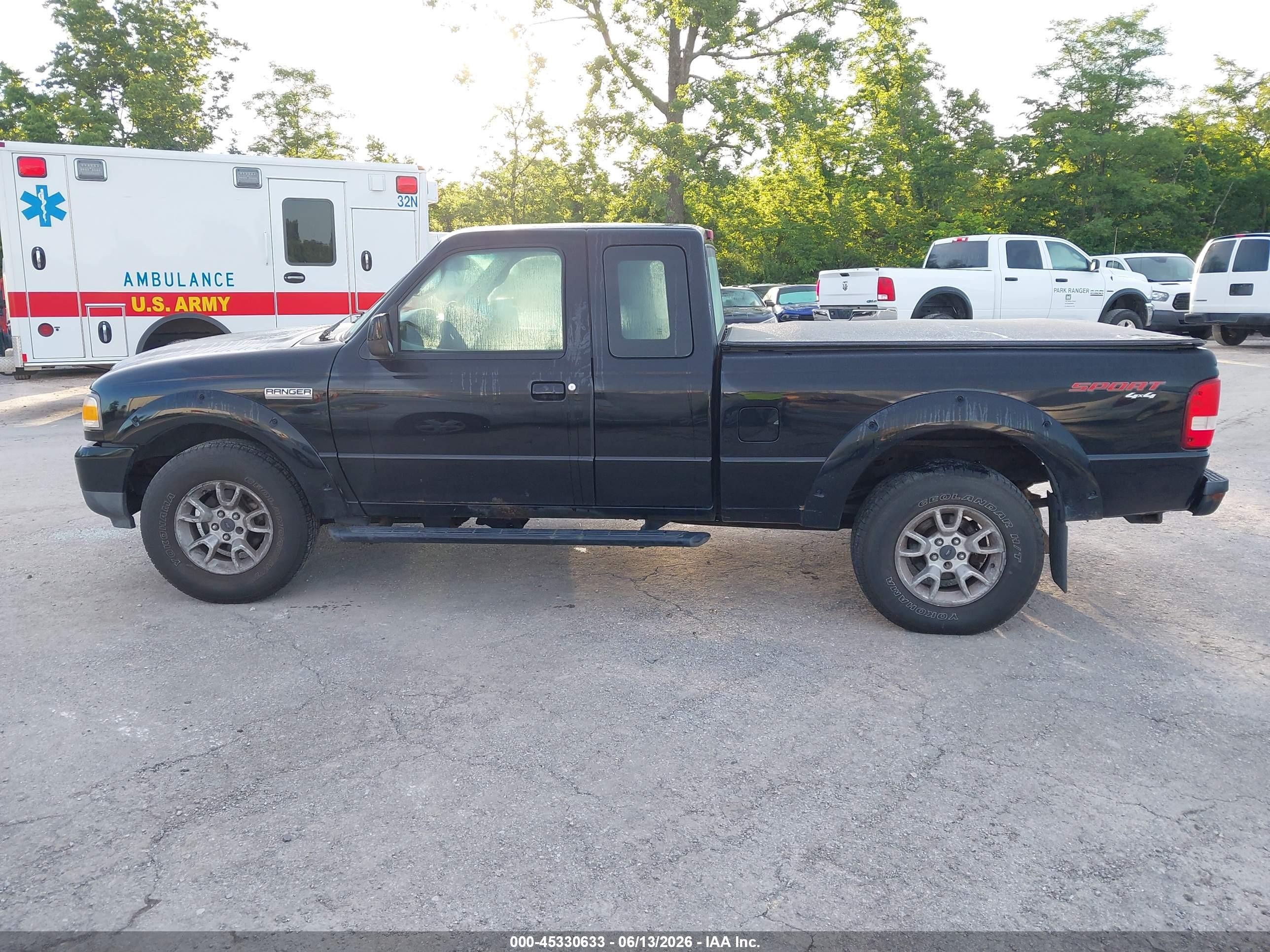 2011 Ford Ranger Sport Black vin: 1FTLR4FE0BPA97272