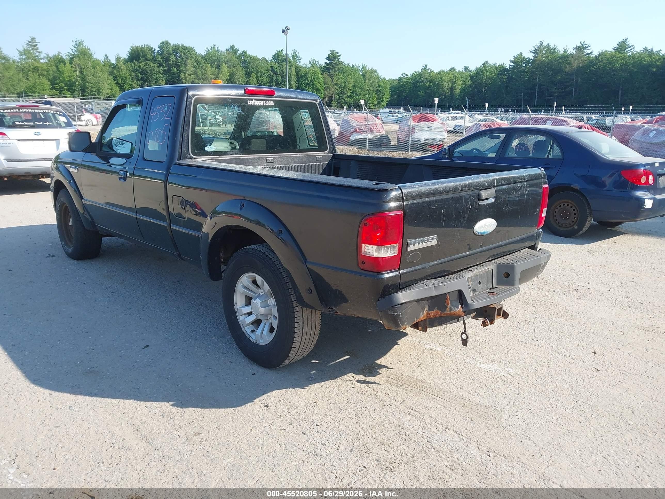 2010 Ford Ranger Sport/xlt Black vin: 1FTLR4FE1APA20070