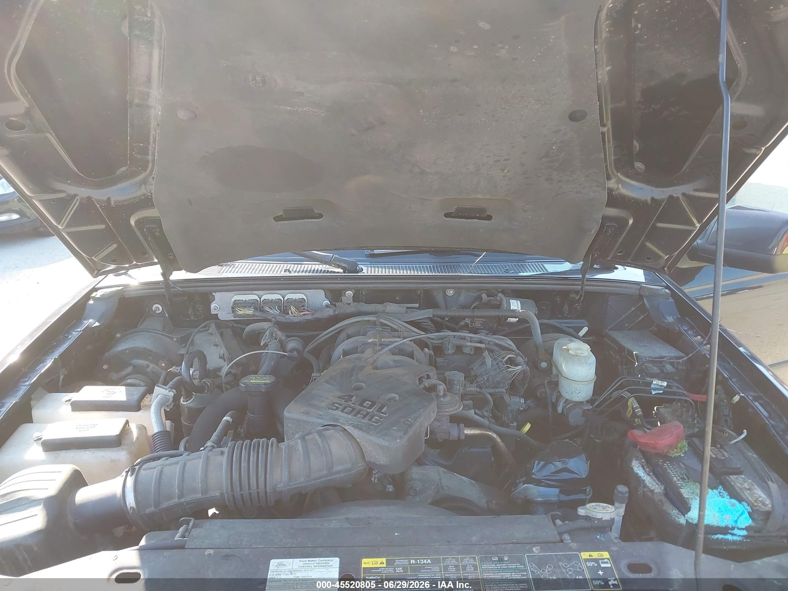 2010 Ford Ranger Sport/xlt Black vin: 1FTLR4FE1APA20070