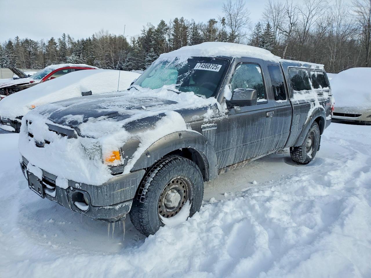 2010 Ford Ranger Super Cab Серый vin: 1FTLR4FE1APA53781