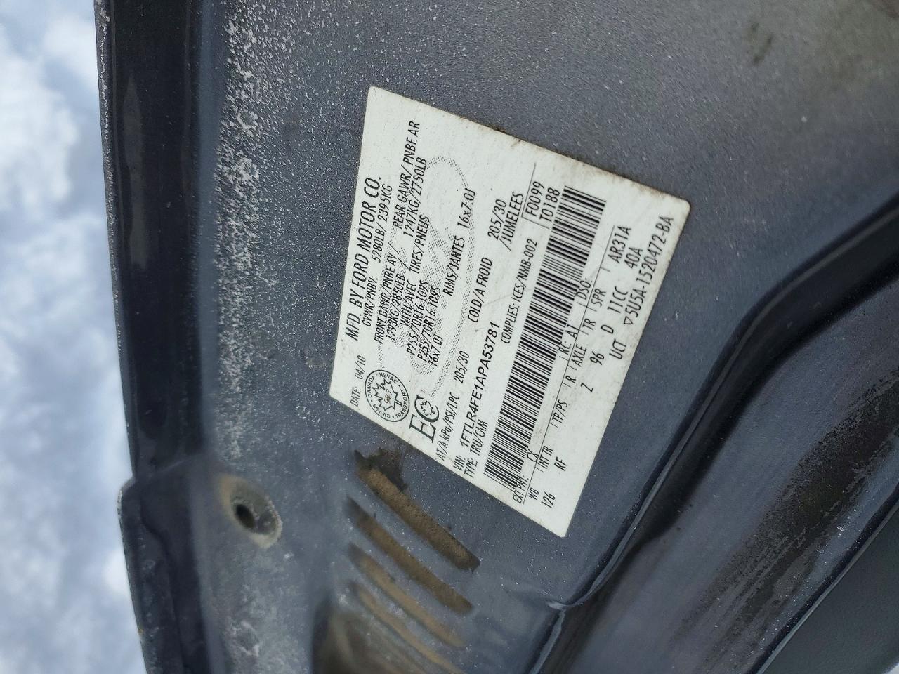 2010 Ford Ranger Super Cab Gray vin: 1FTLR4FE1APA53781
