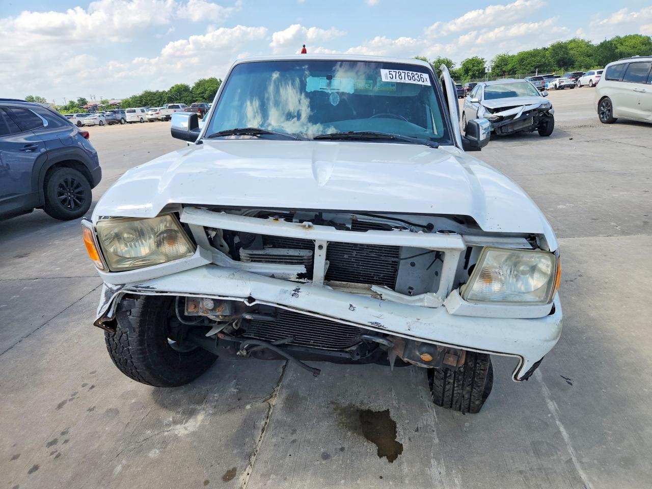 2010 Ford Ranger Super Cab White vin: 1FTLR4FE1APA78809
