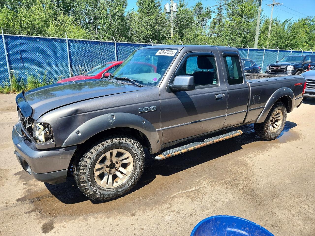2011 Ford Ranger Super Cab Gray vin: 1FTLR4FE1BPA07496