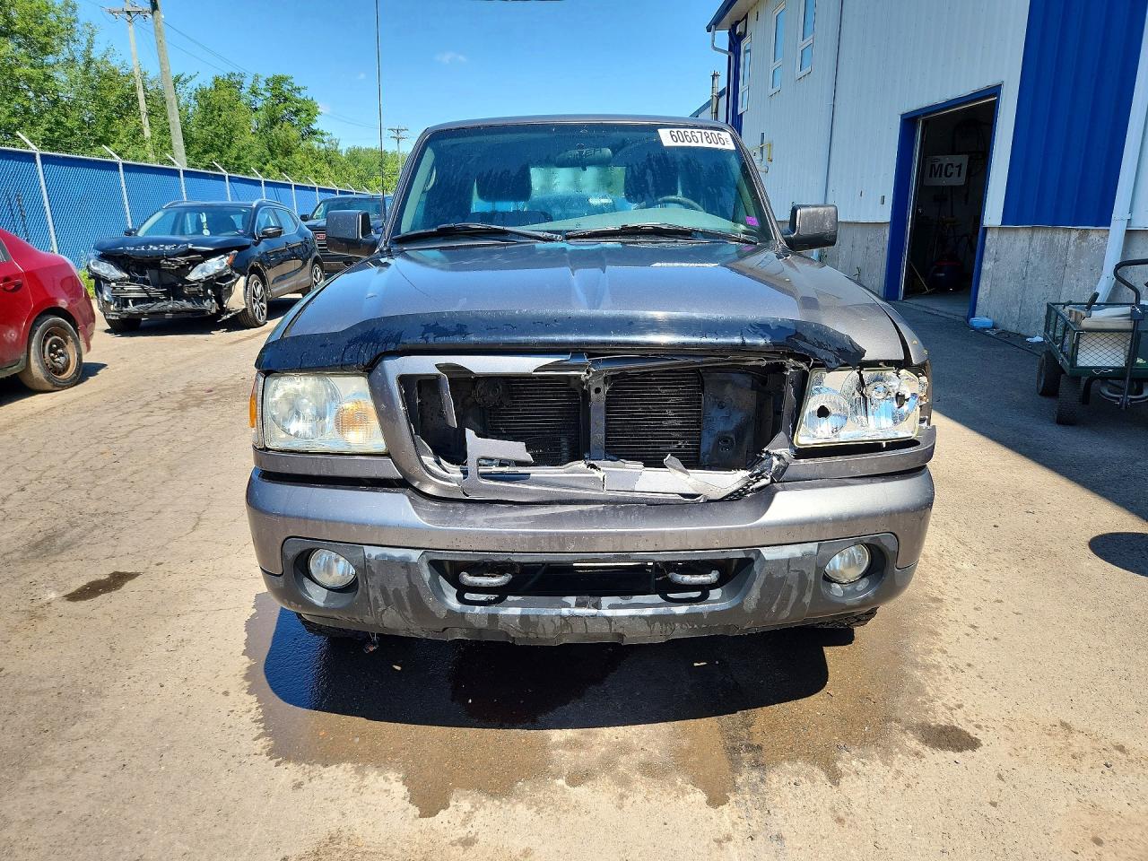 2011 Ford Ranger Super Cab Gray vin: 1FTLR4FE1BPA07496