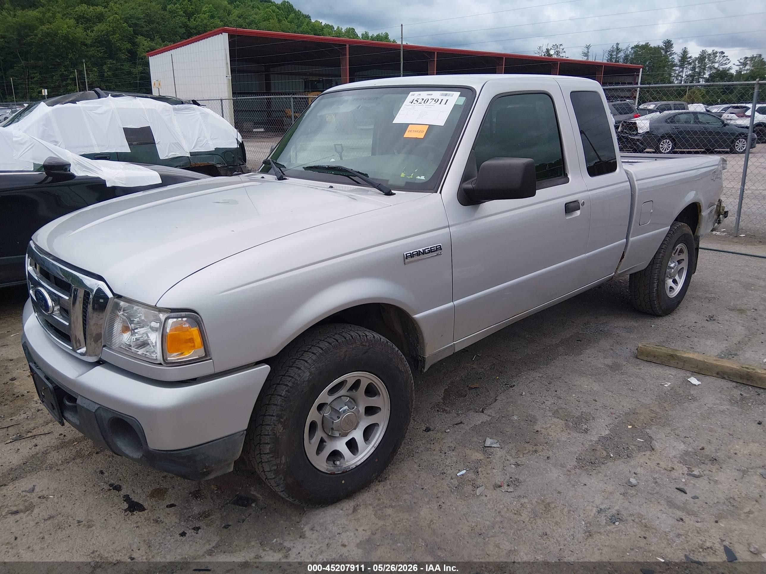 2011 Ford Ranger Xlt Silver vin: 1FTLR4FE1BPA24203