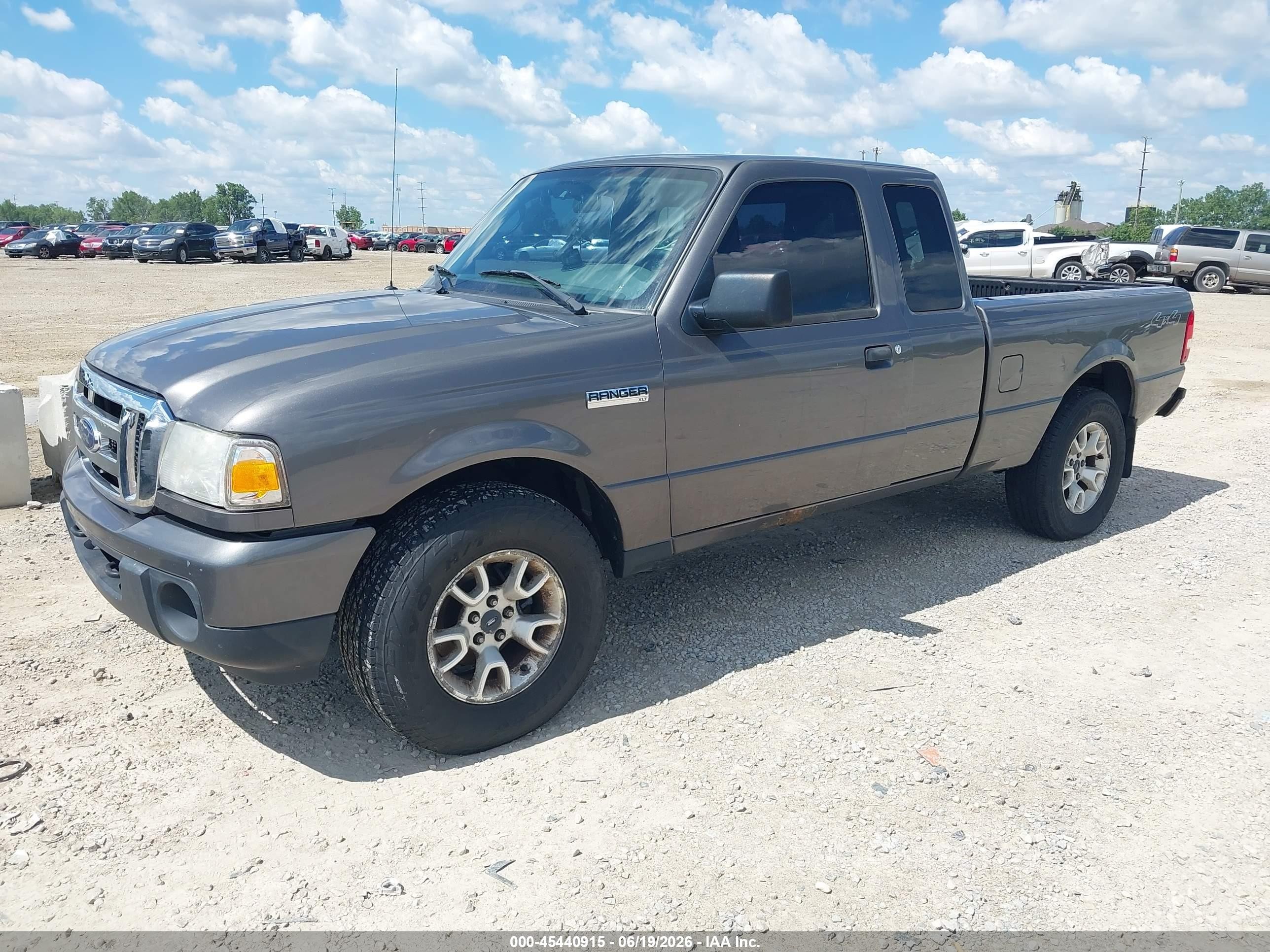 2011 Ford Ranger Xlt Gray vin: 1FTLR4FE1BPA94512