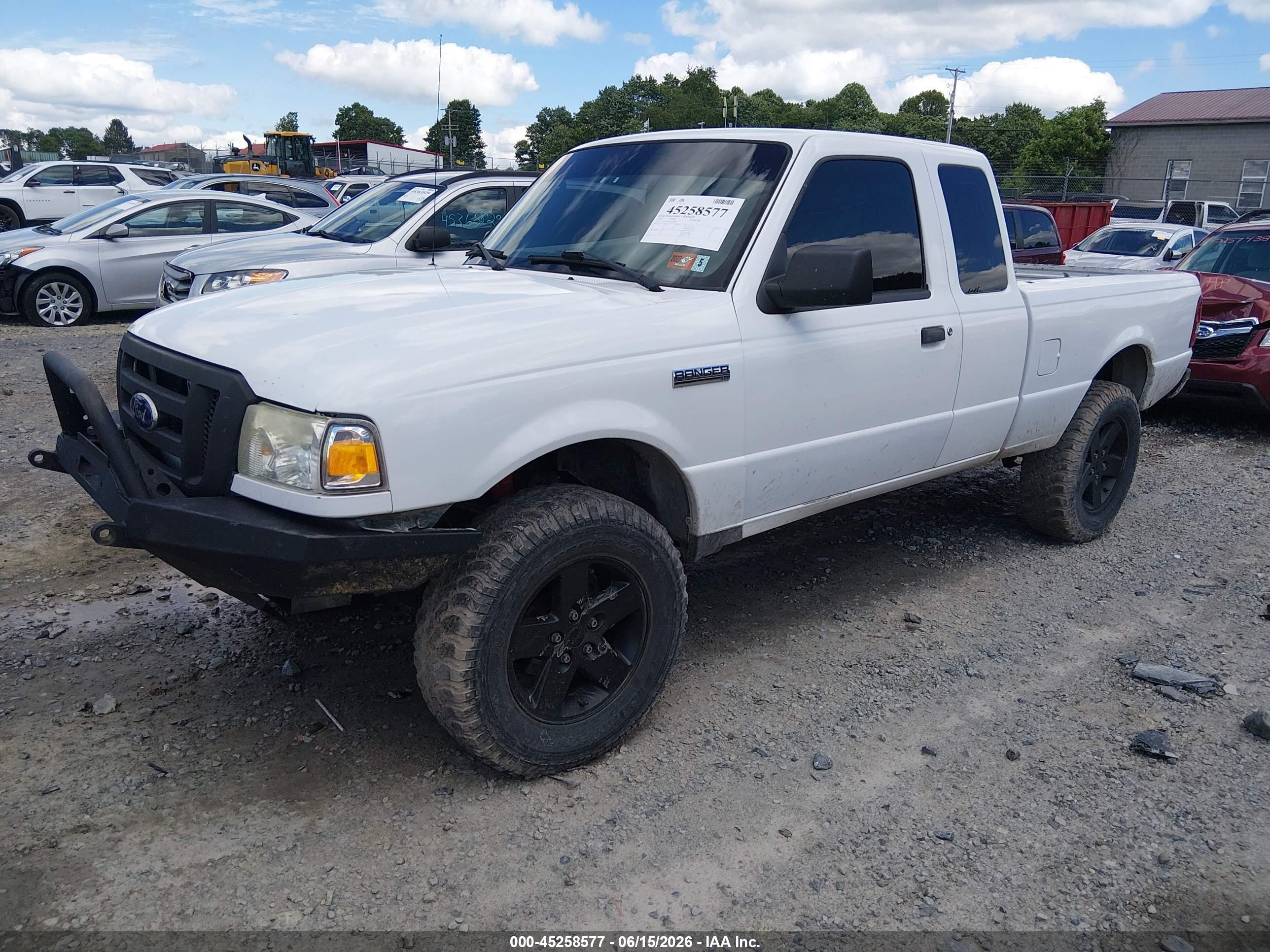 2010 Ford Ranger Sport/xlt White vin: 1FTLR4FE2APA64045