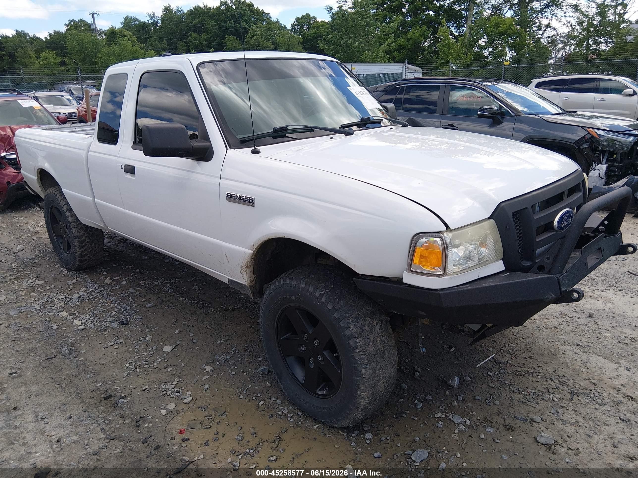 2010 Ford Ranger Sport/xlt White vin: 1FTLR4FE2APA64045