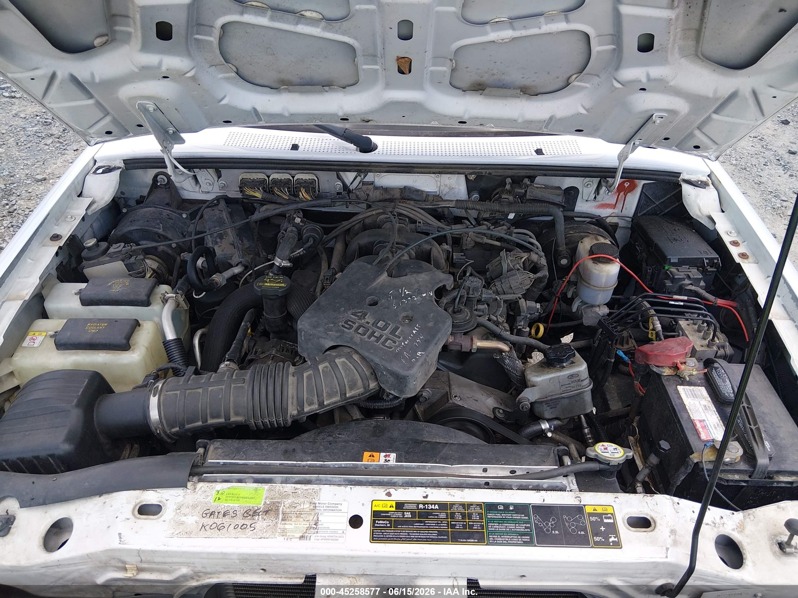 2010 Ford Ranger Sport/xlt White vin: 1FTLR4FE2APA64045