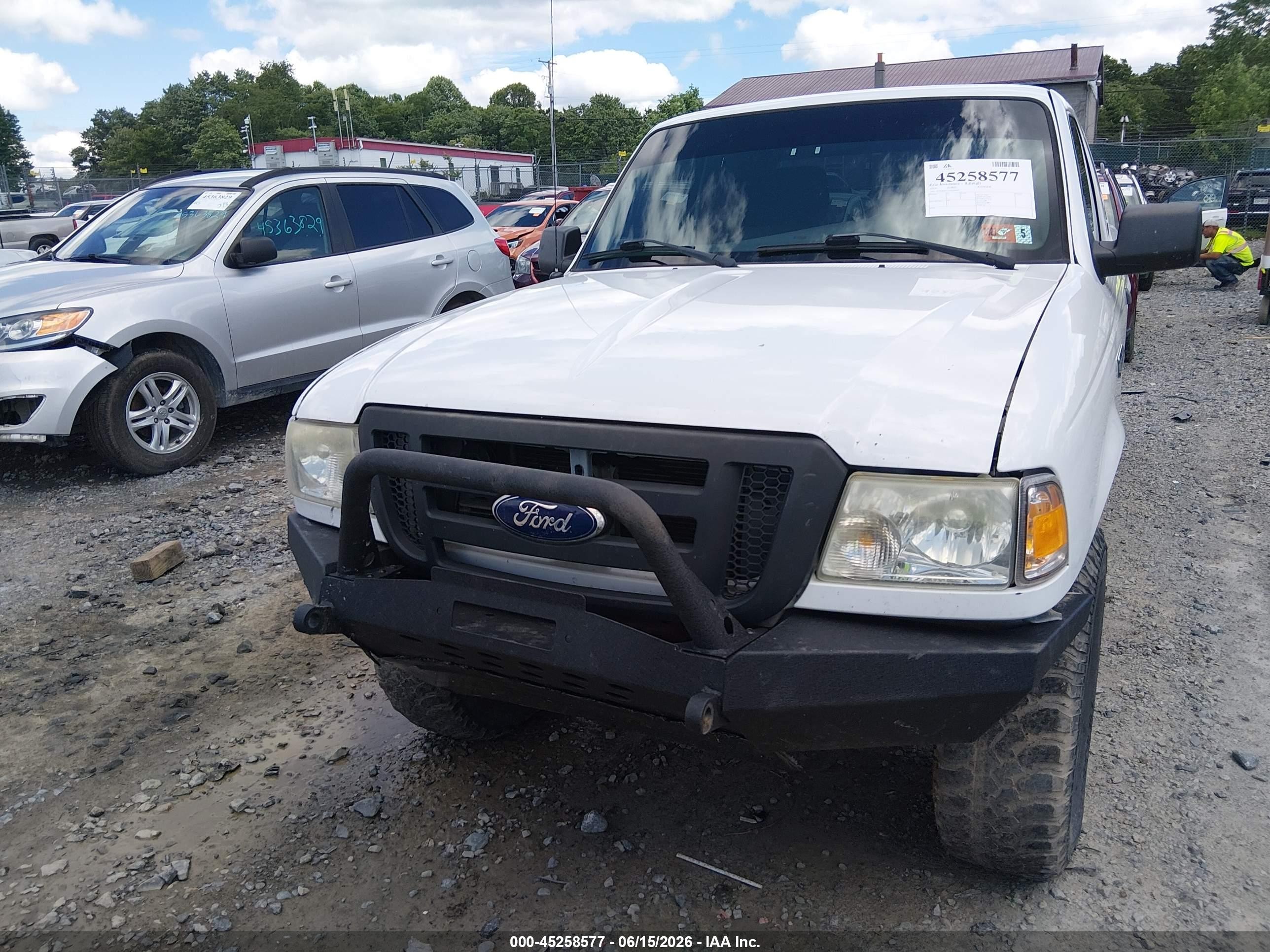 2010 Ford Ranger Sport/xlt White vin: 1FTLR4FE2APA64045