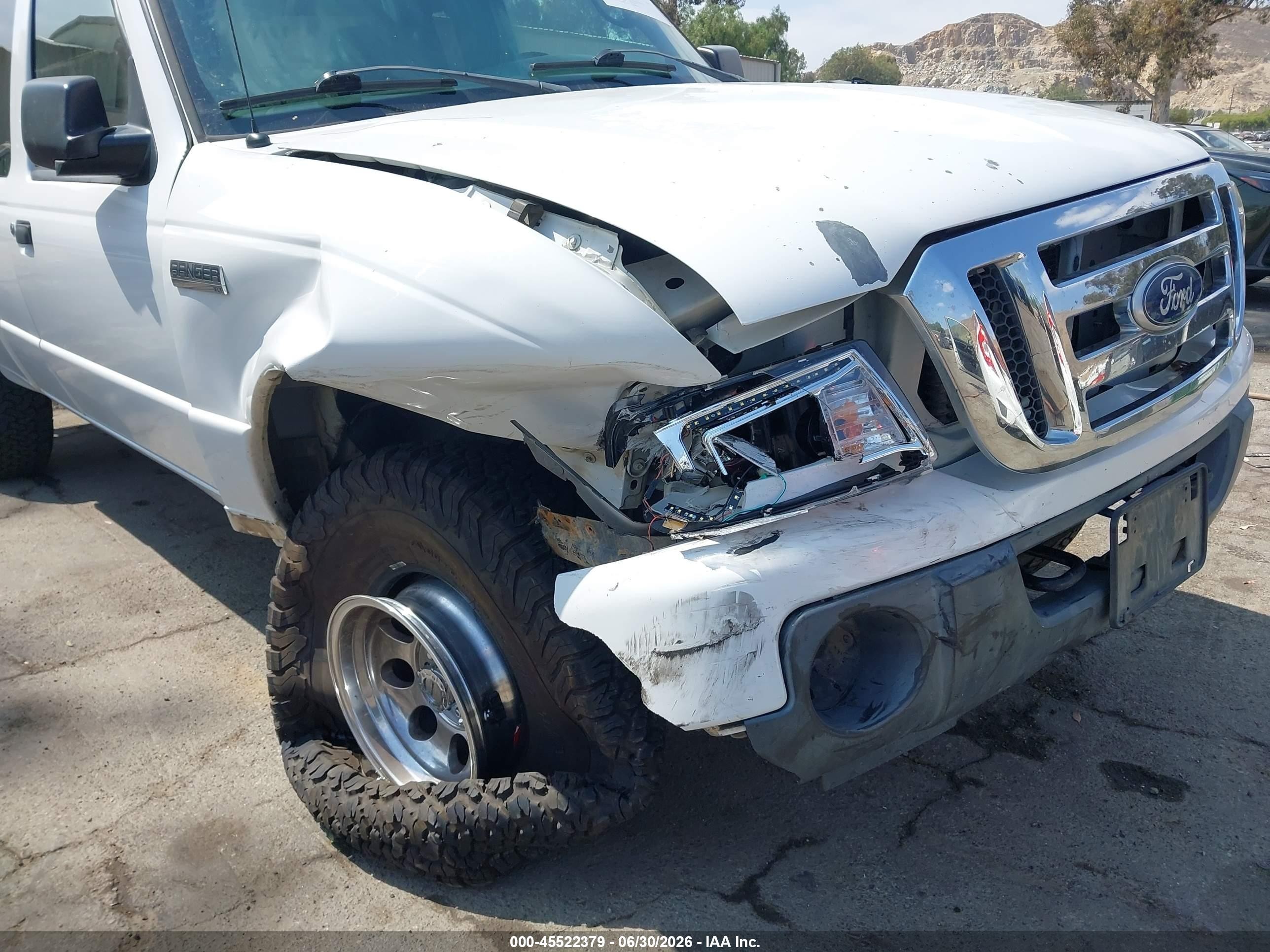 2011 Ford Ranger Sport/xlt White vin: 1FTLR4FE2BPA25313
