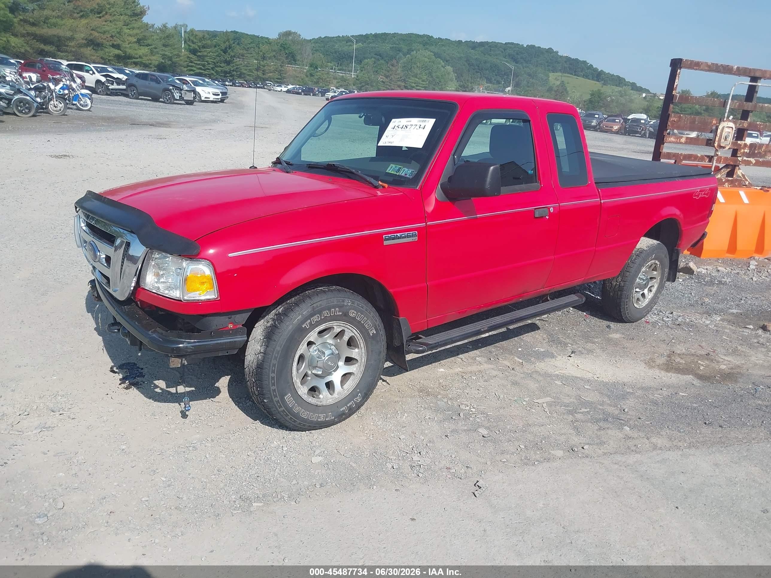 2011 Ford Ranger Sport/xlt Red vin: 1FTLR4FE2BPB14153