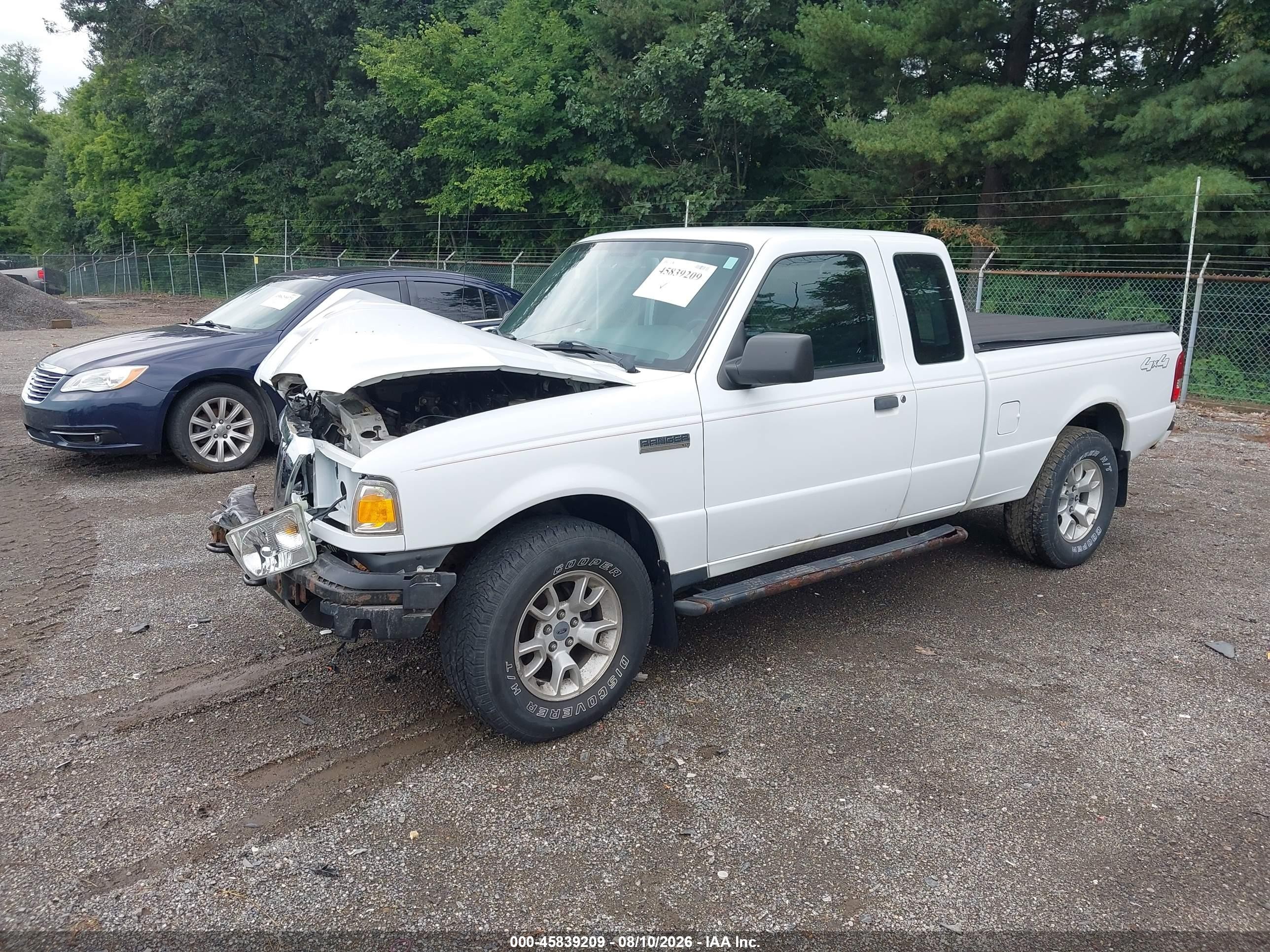 2011 Ford Ranger Xlt White vin: 1FTLR4FE2BPB14475
