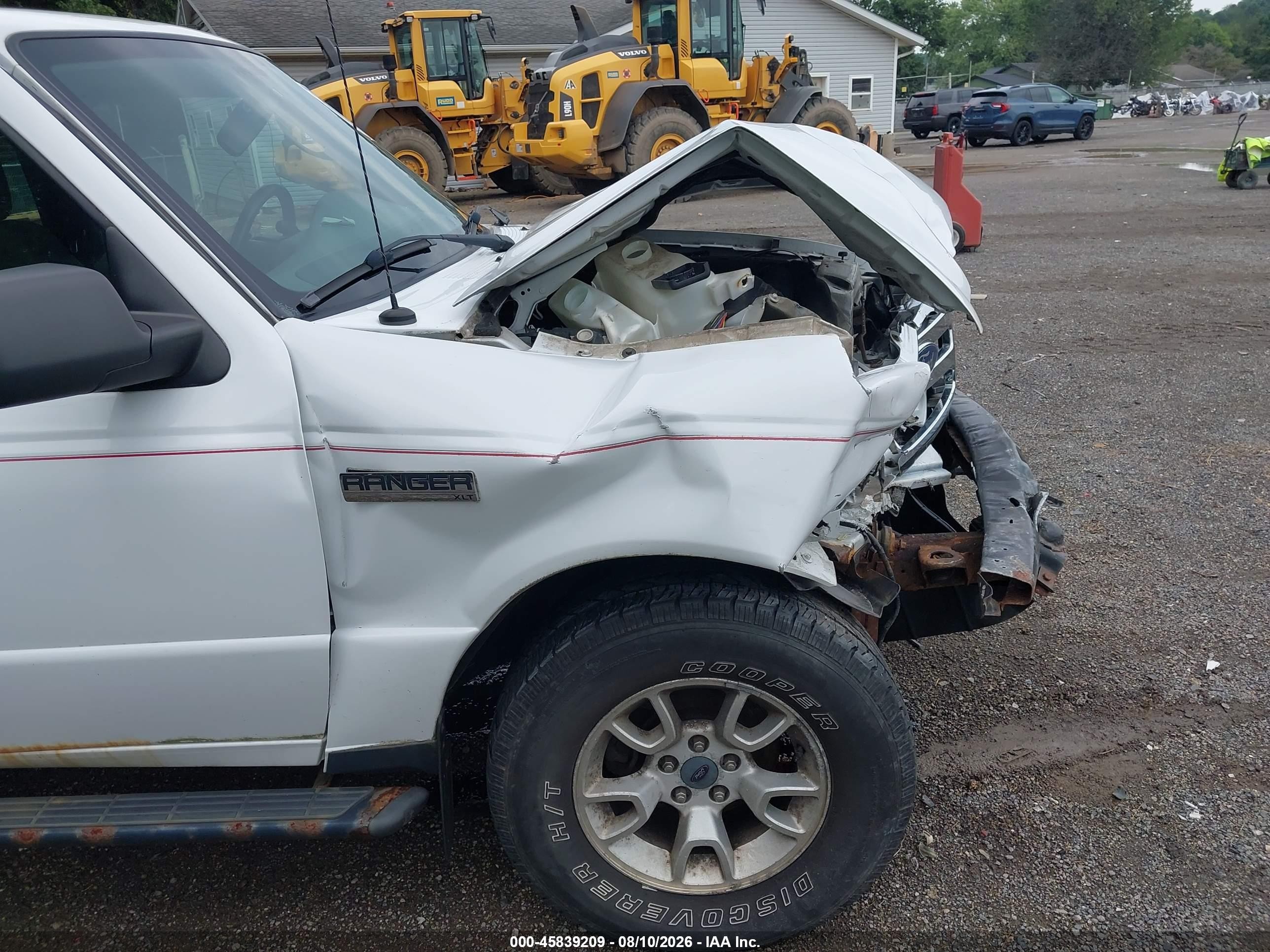 2011 Ford Ranger Xlt White vin: 1FTLR4FE2BPB14475