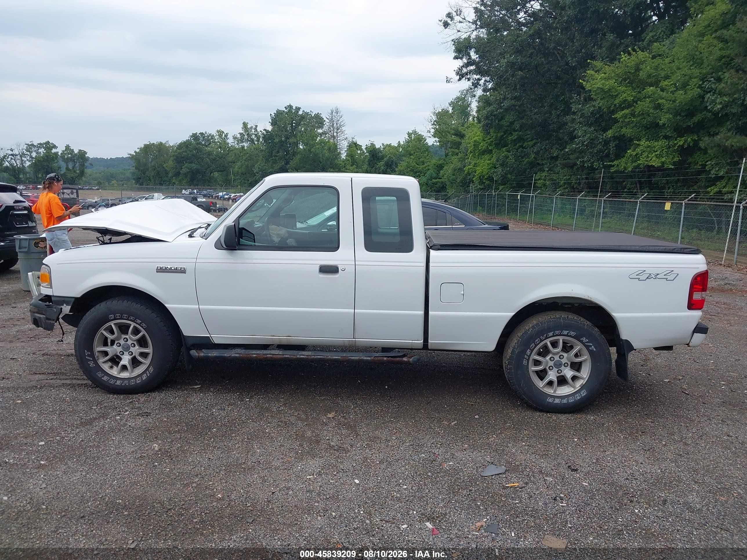 2011 Ford Ranger Xlt White vin: 1FTLR4FE2BPB14475